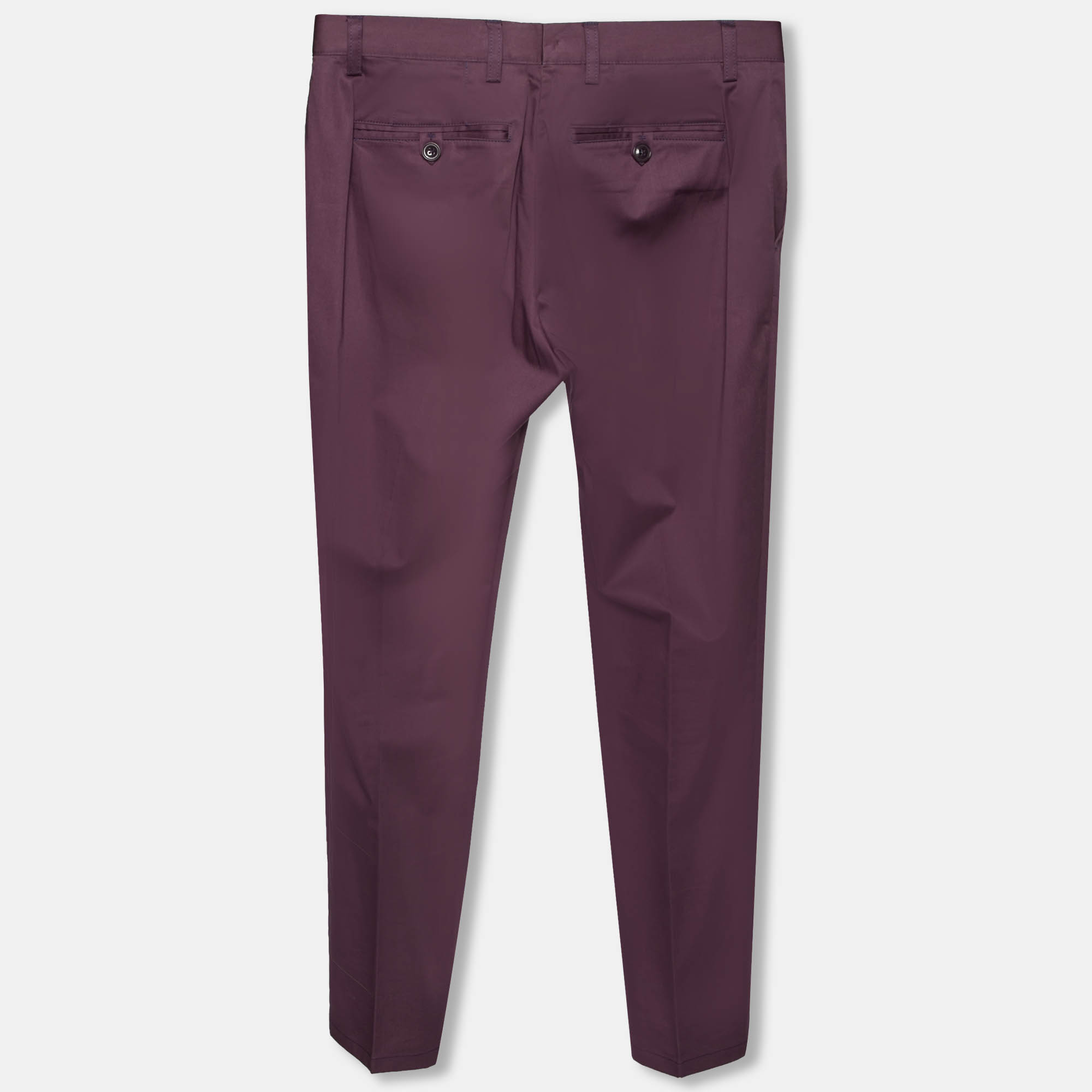

Etro Purple Cotton Tapered Pants