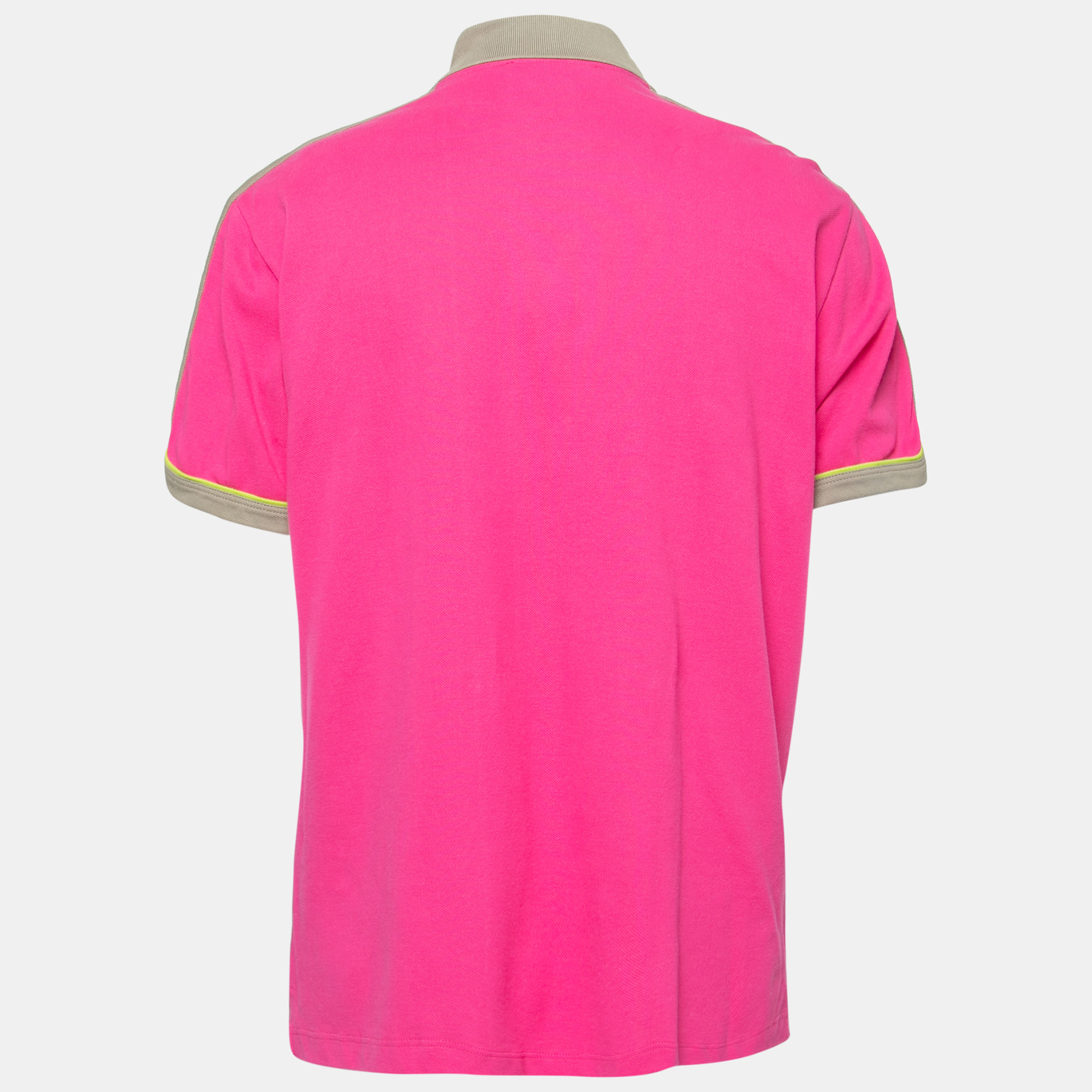 

Etro Pink Cotton Pique Short Sleeve Polo T-Shirt