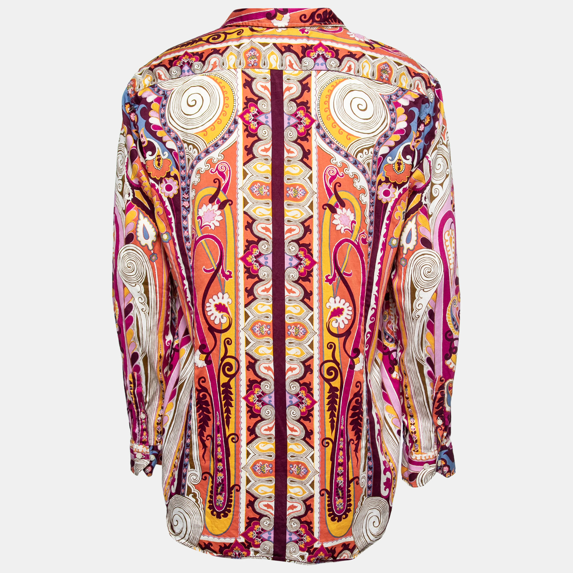 

Etro Multicolor Printed Cotton Button Front Shirt