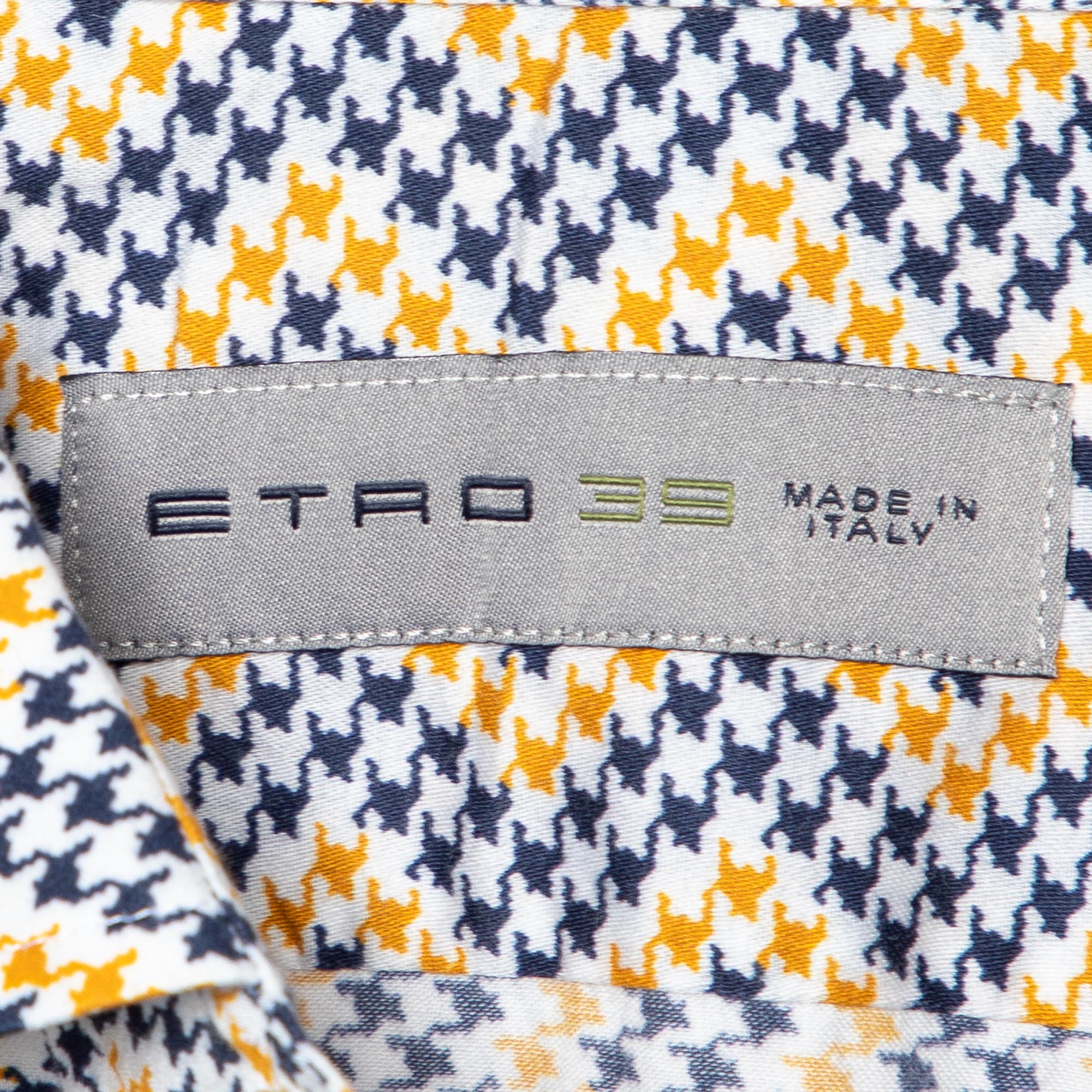 Etro Multicolor Printed Cotton Button Front Shirt M 