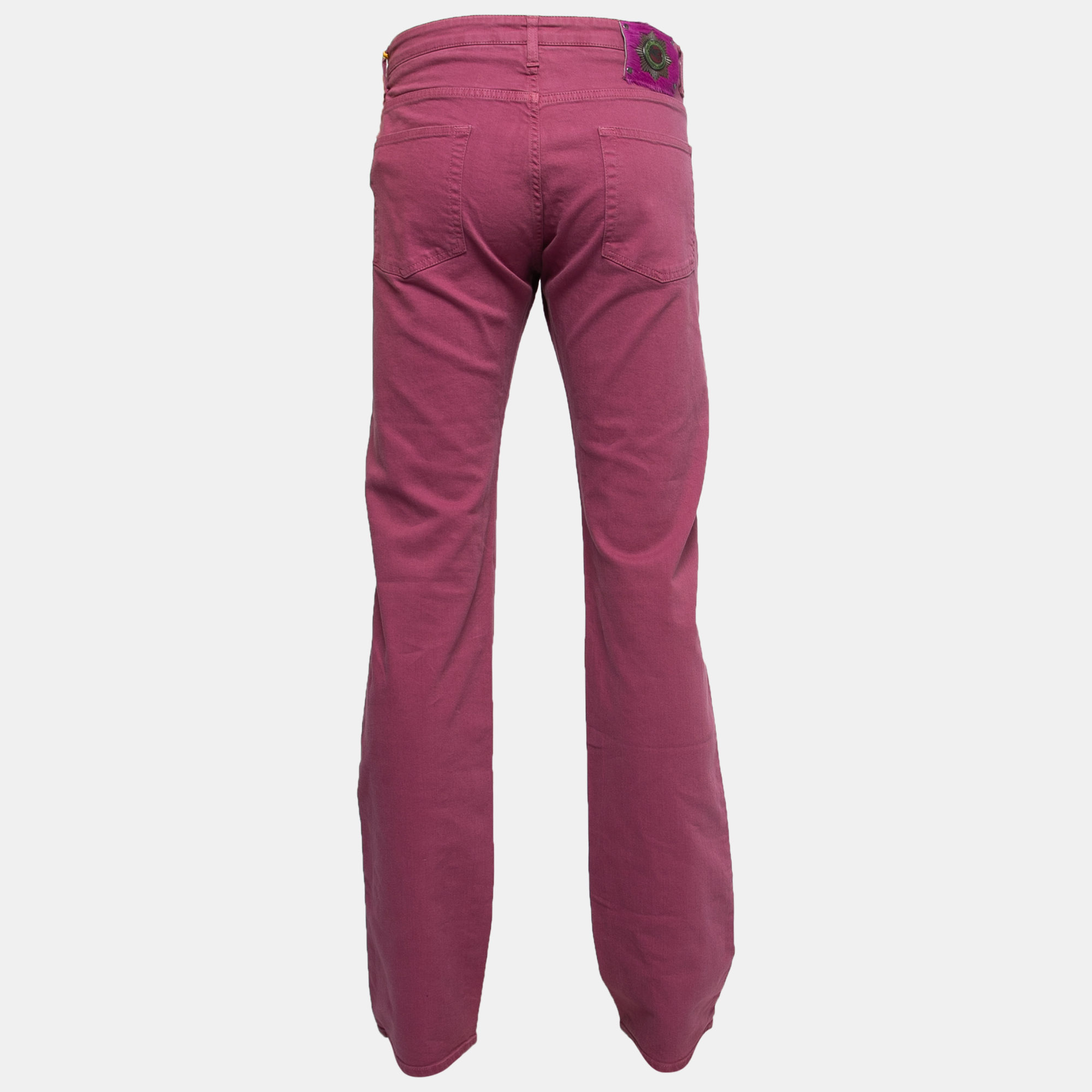 

Etro Purple Denim Straight Fit Trousers