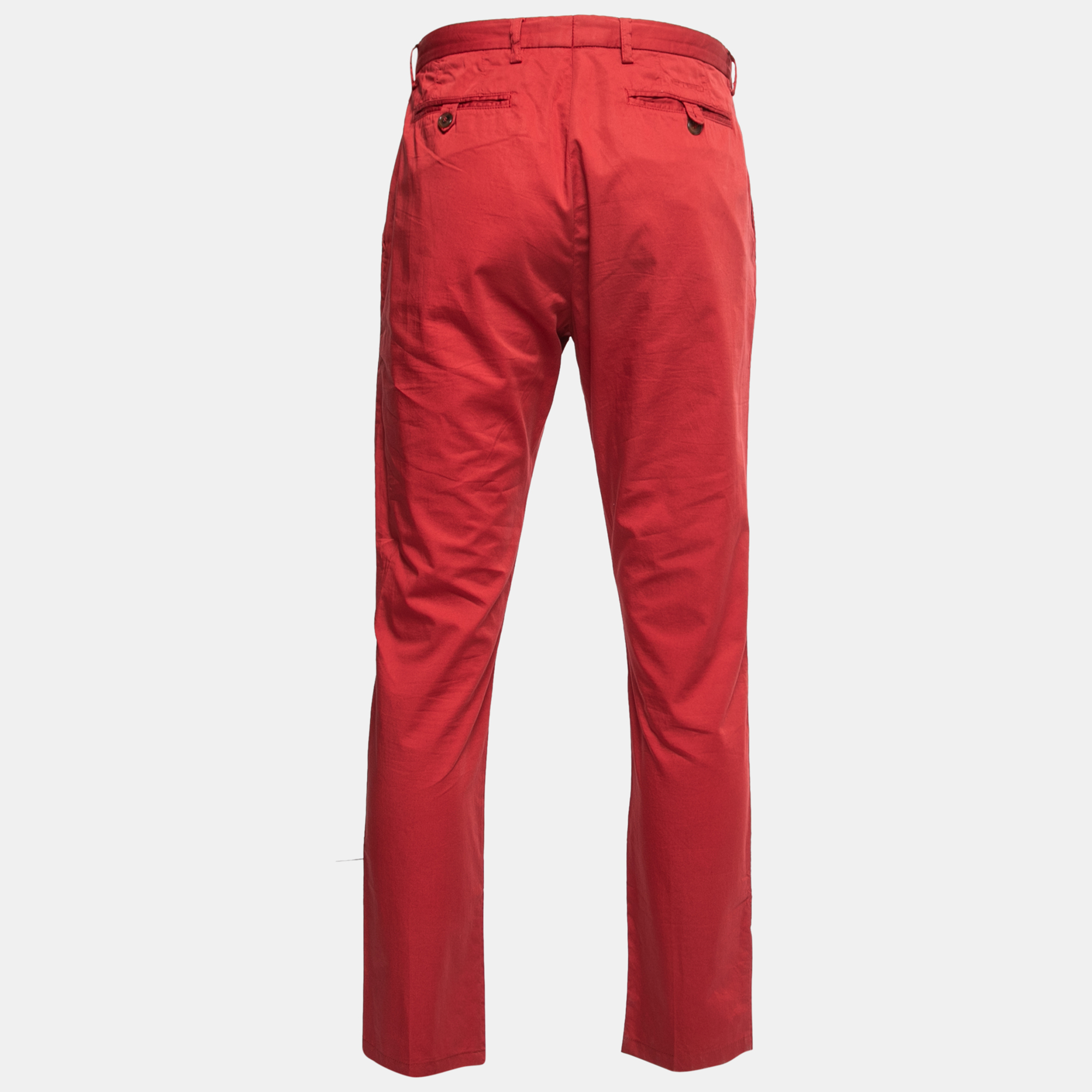 

Etro Red Cotton Slim Fit Pants