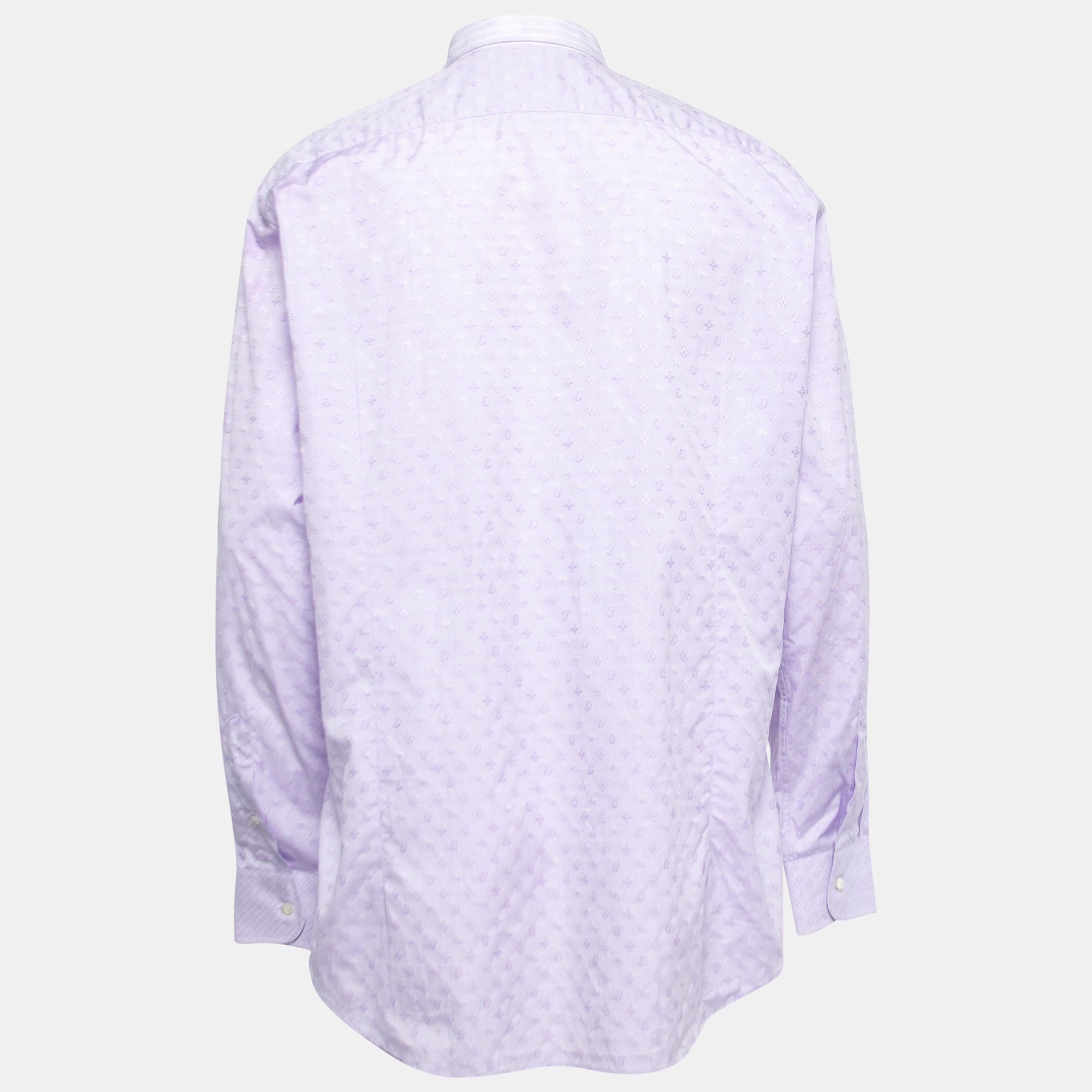 

Etro Purple Patterned Cotton Button Front Full Sleeve Shirt