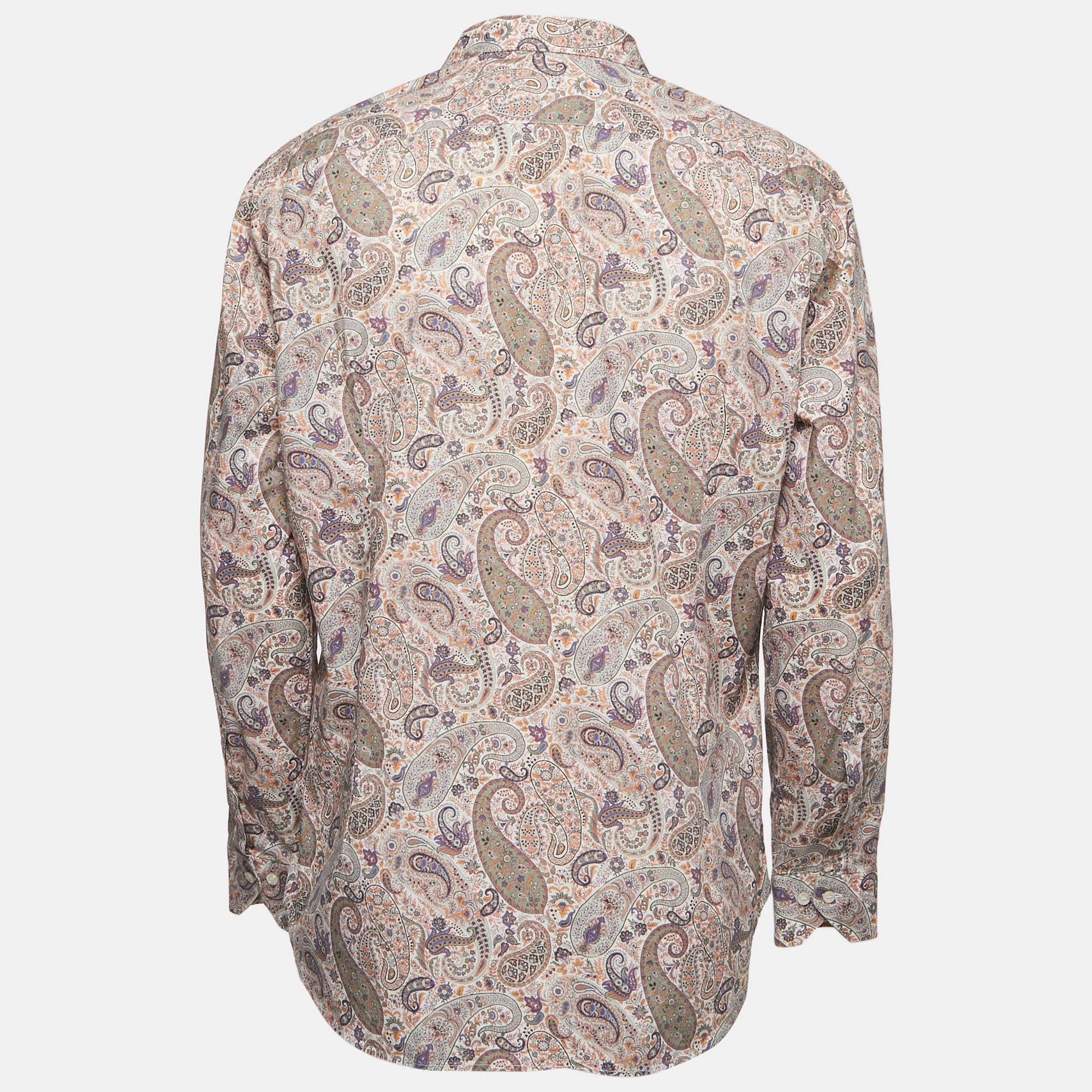 

Etro Multicolor Print Cotton Button Front Full Sleeve Shirt