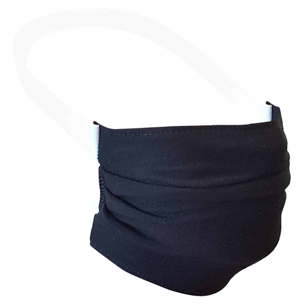 Pre Owned Non-Medical Handmade Monochrome Cotton Face Mask - Pack Of 5 ( Available for UAE Customers Only)