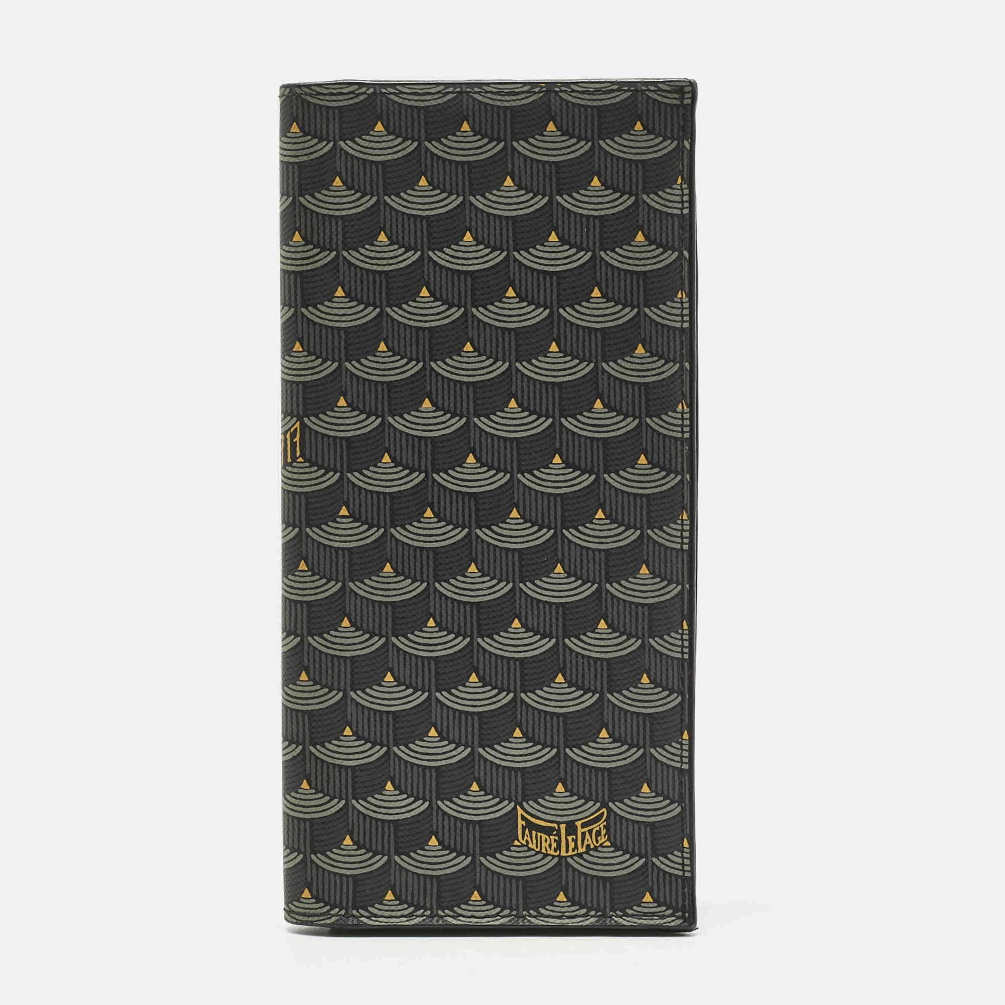 

Faure Le Page Black Coated Canvas Bifold Long Wallet