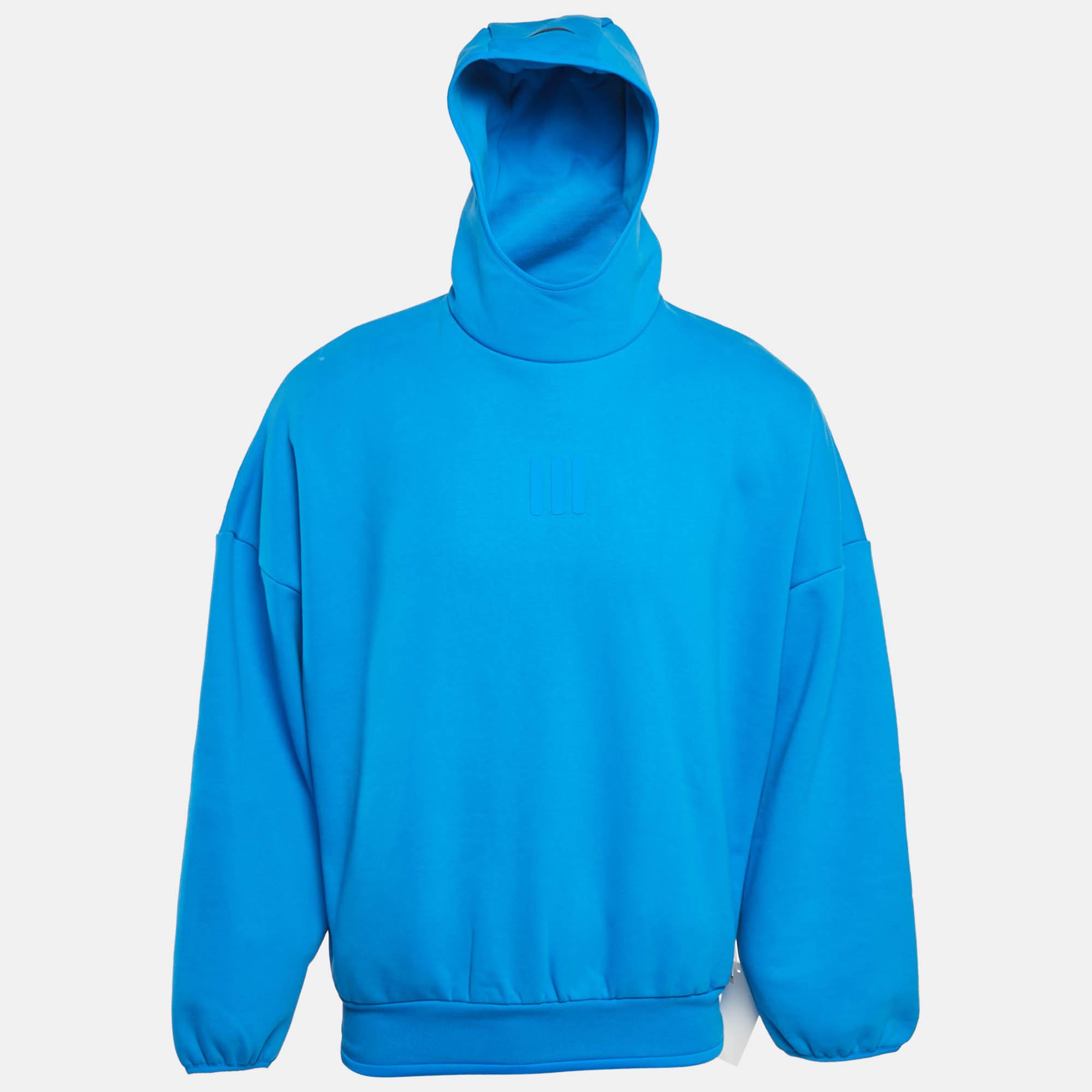 

Essentials Fear of God x Adidas Logo Print Cotton Athletics Hoodie XS, Blue