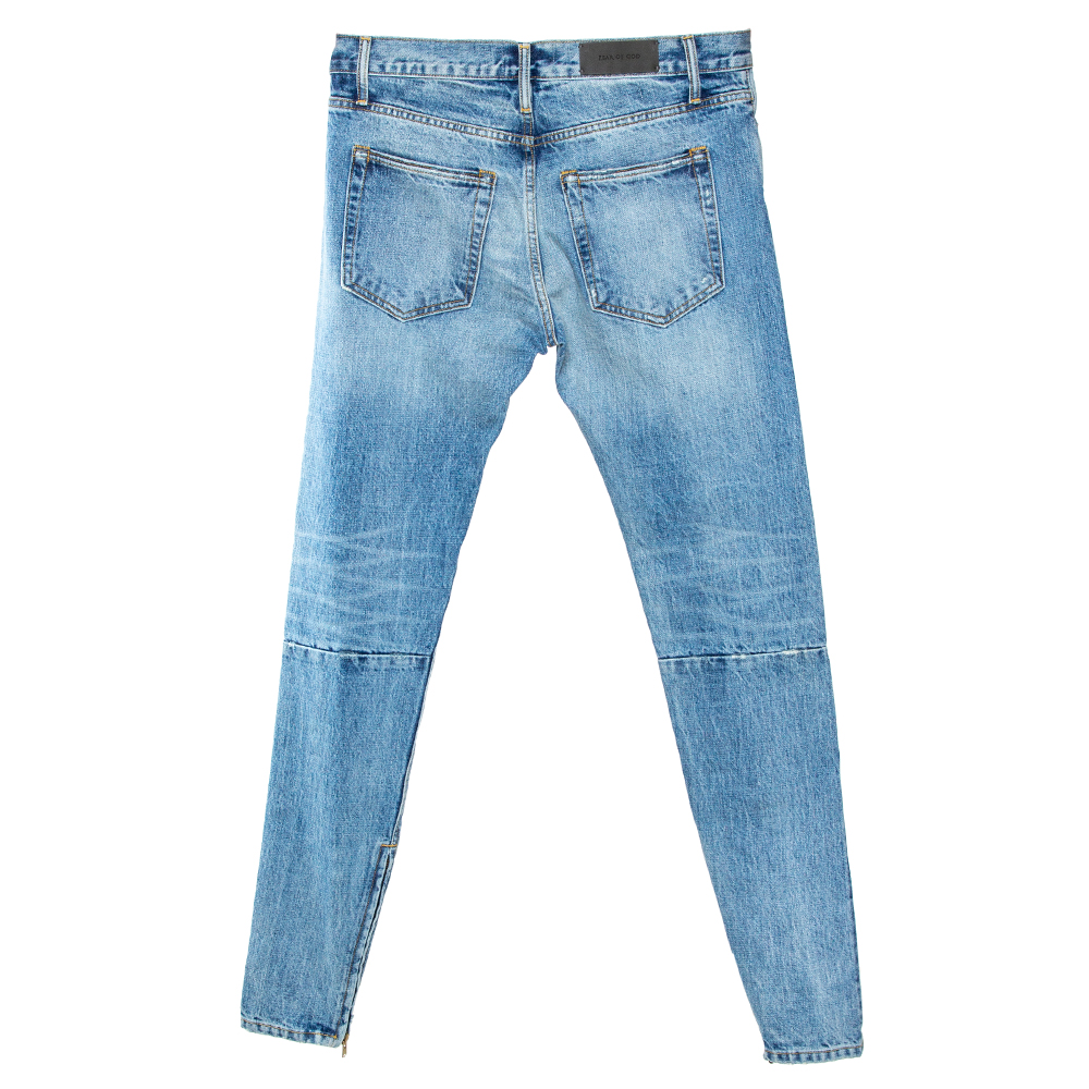 

Fear of God Fifth Collection Indigo Medium Wash Denim Selvedge Jeans, Blue