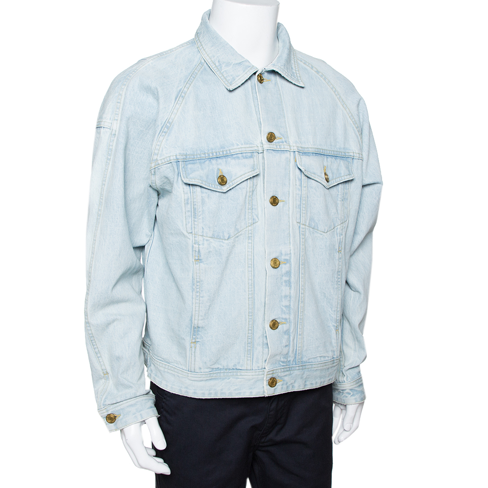 

Fear Of God Fifth Collection Light Blue Denim Trucker Jacket