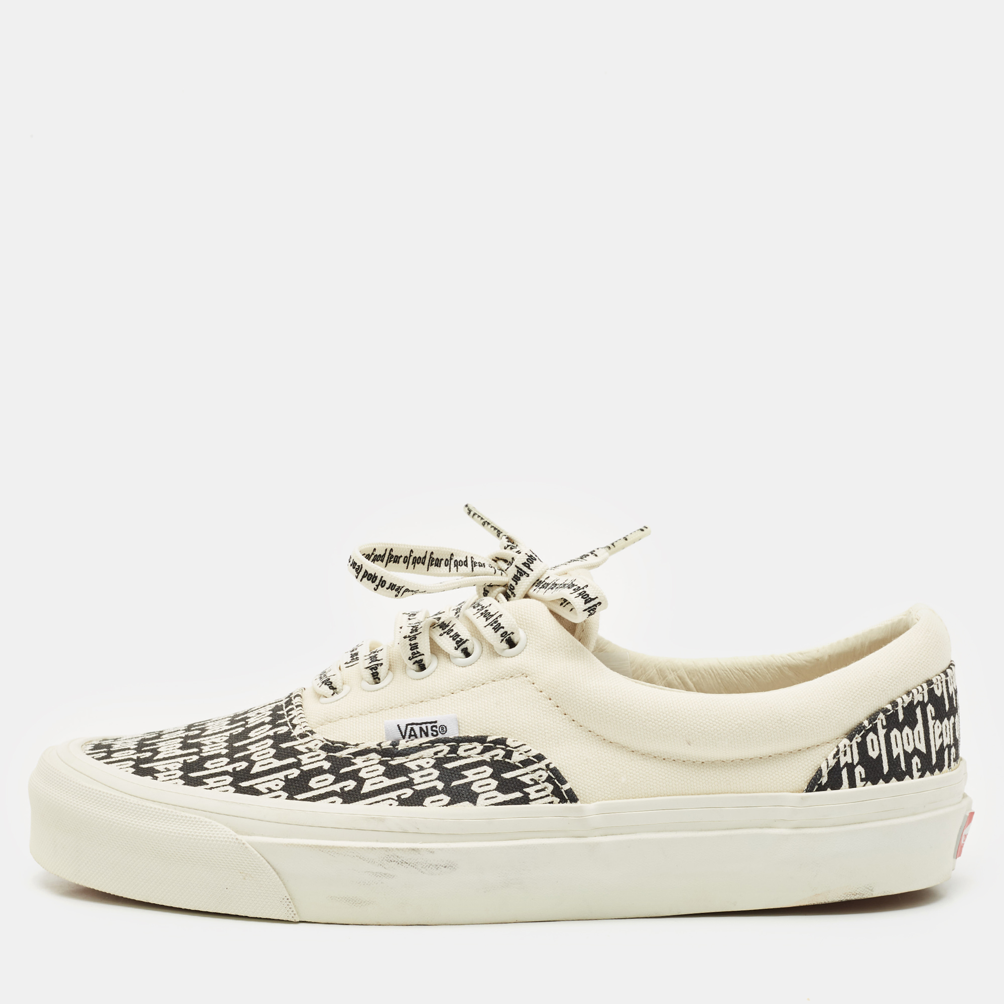 

Fear of God x Vans White/Black Canvas Era 95 DX Sneakers Size