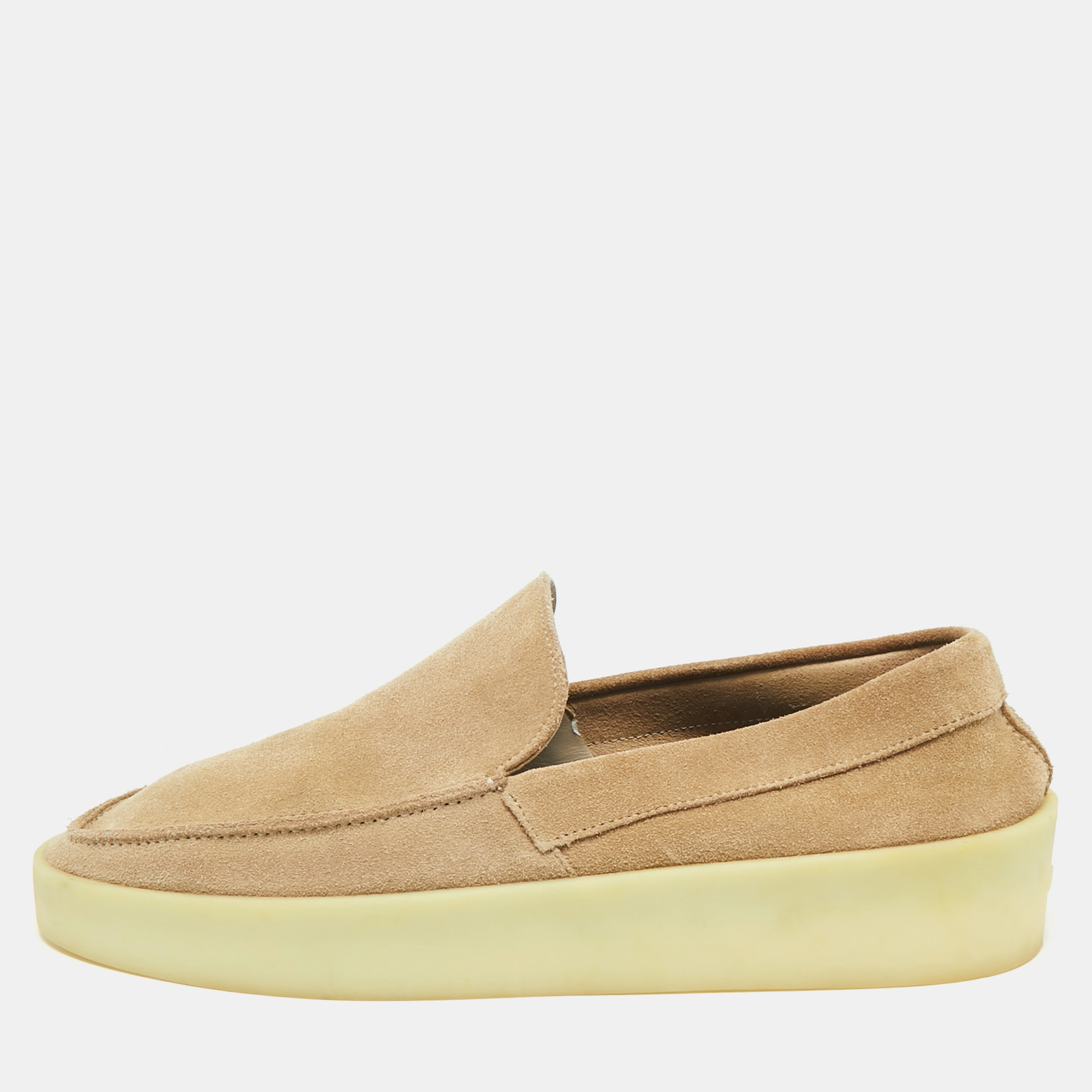

Fear of God Beige Suede Slip On Loafers Size