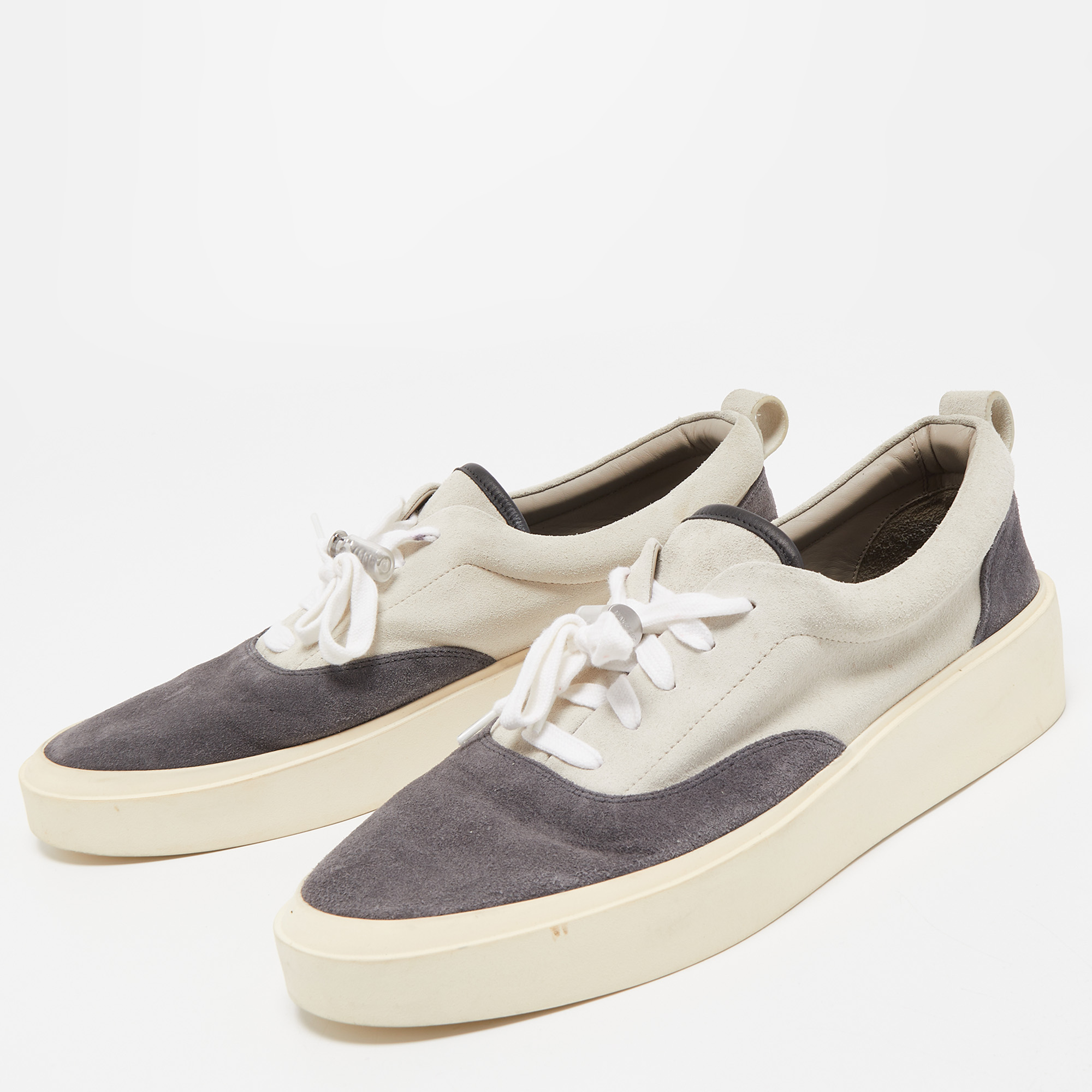 

Fear Of God Two Tone Suede Low Top Sneakers Size, Grey