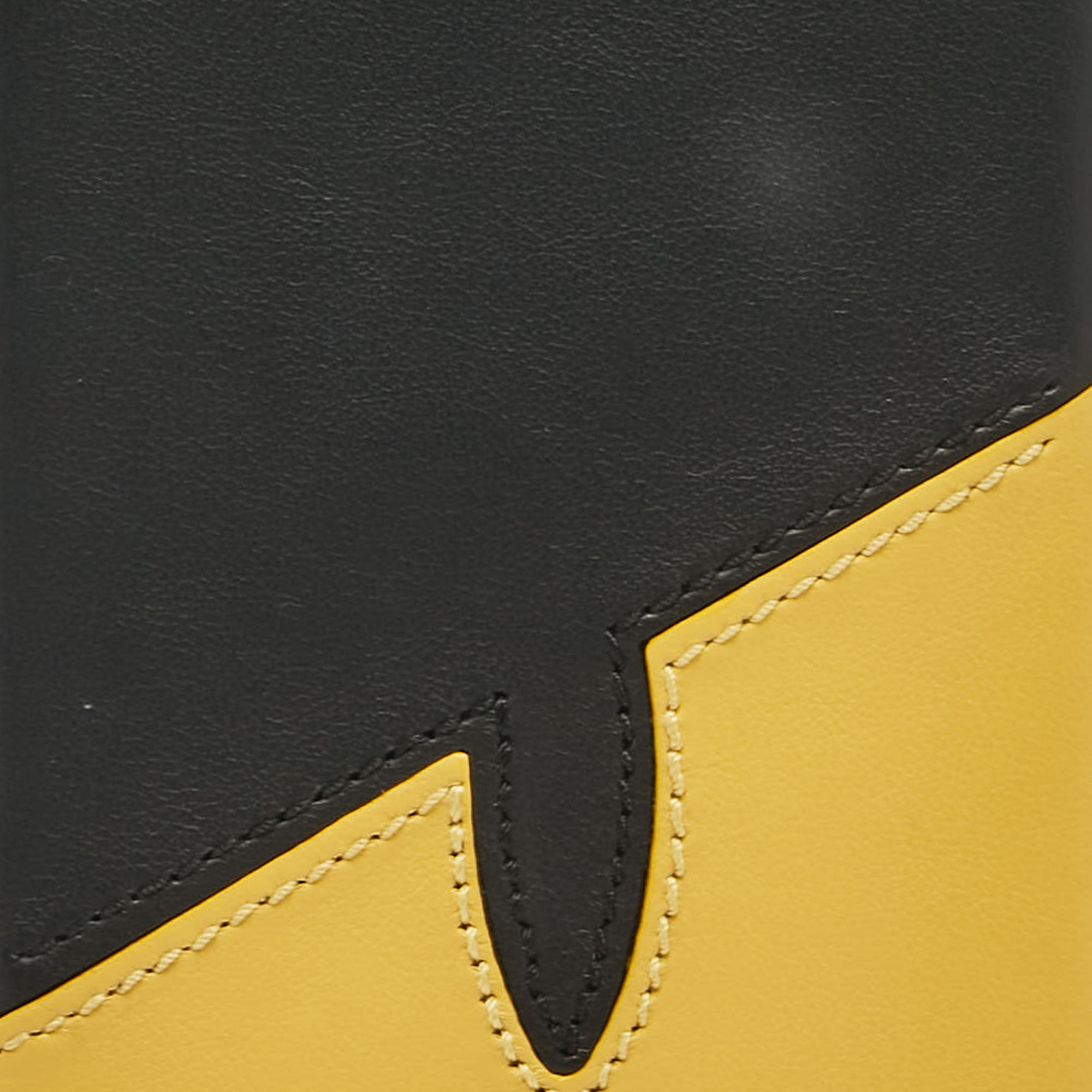 Fendi Black/Yellow Leather iPhone X Cover 