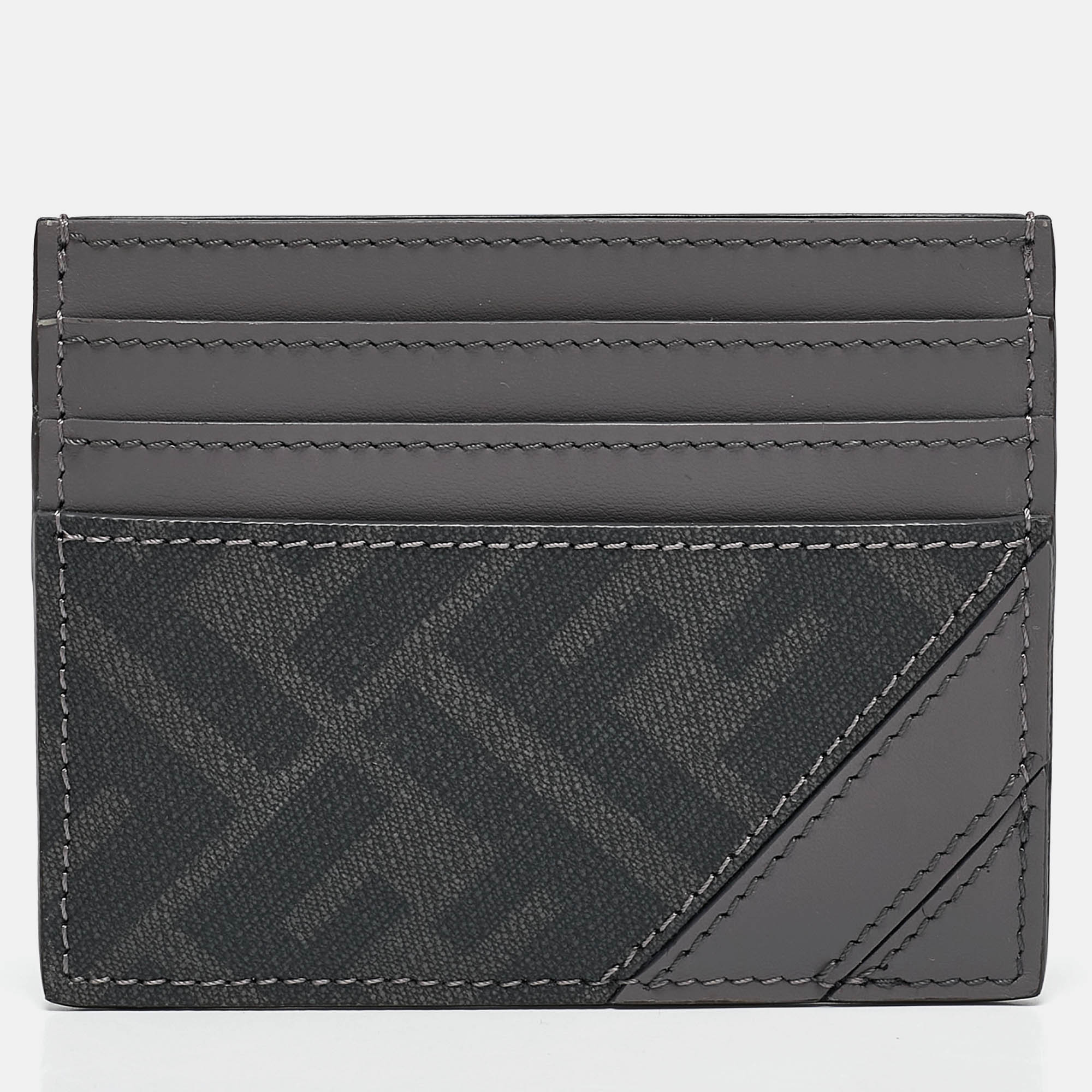 

Fendi Grey Zucca Coated Canvas and Leather Diagonal Card Holder