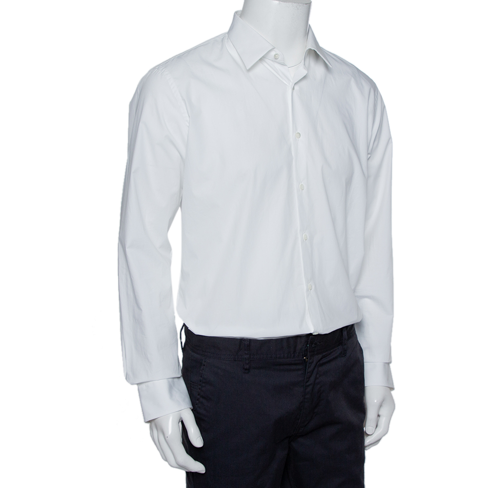 

Fendi White Cotton Button Front Shirt