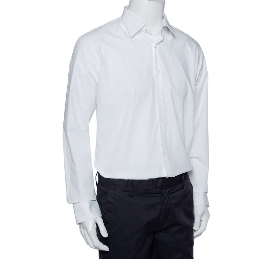 

Fendi White Cotton Button Front Shirt