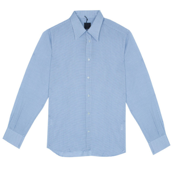 Fendi Light Blue Check Shirt EU41