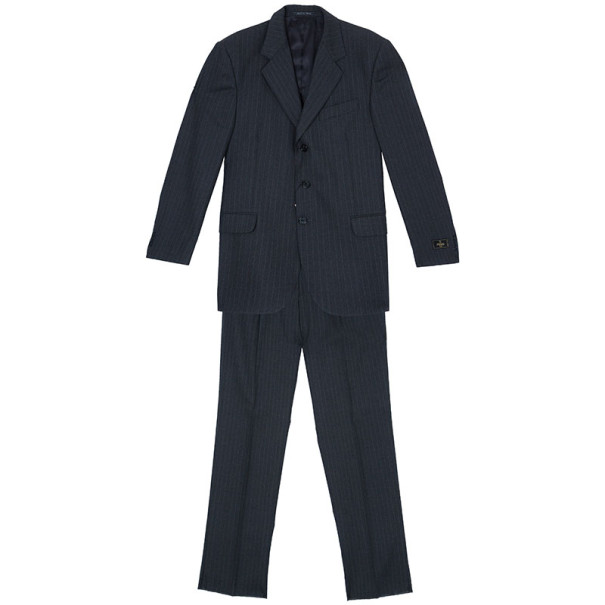 Fendi Uomo Pinstriped Grey Suit EU52