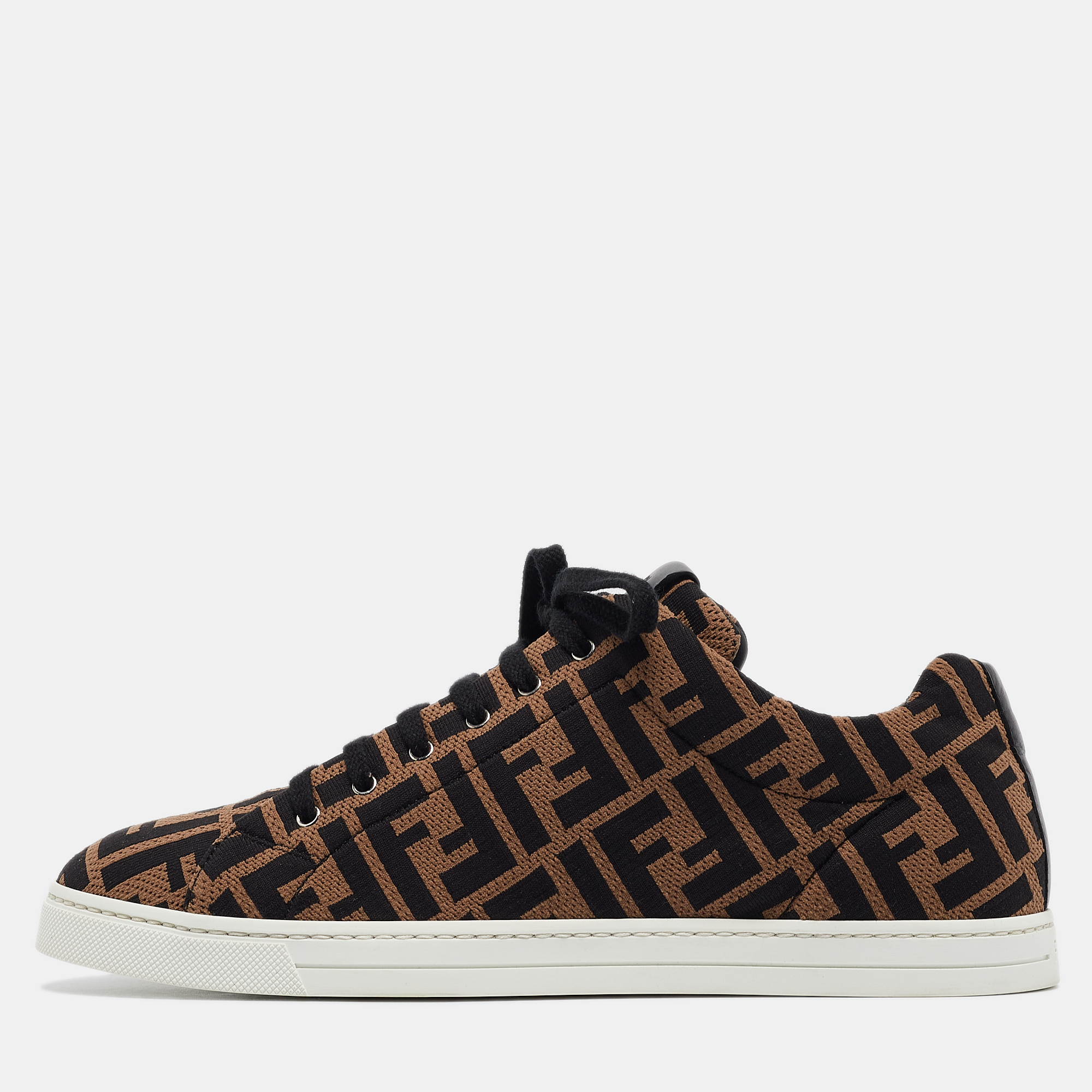 

Fendi Brown Fabric Zucca Low Top Sneakers 40