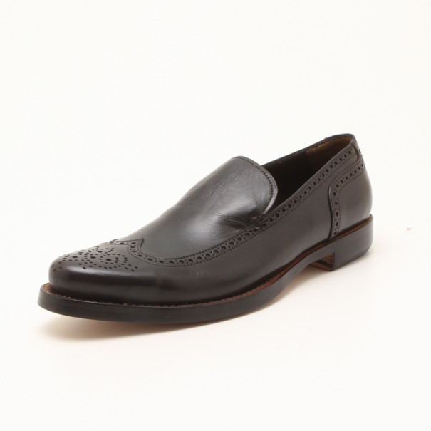 Fendi Black Brogue Men's Loafers Size 43