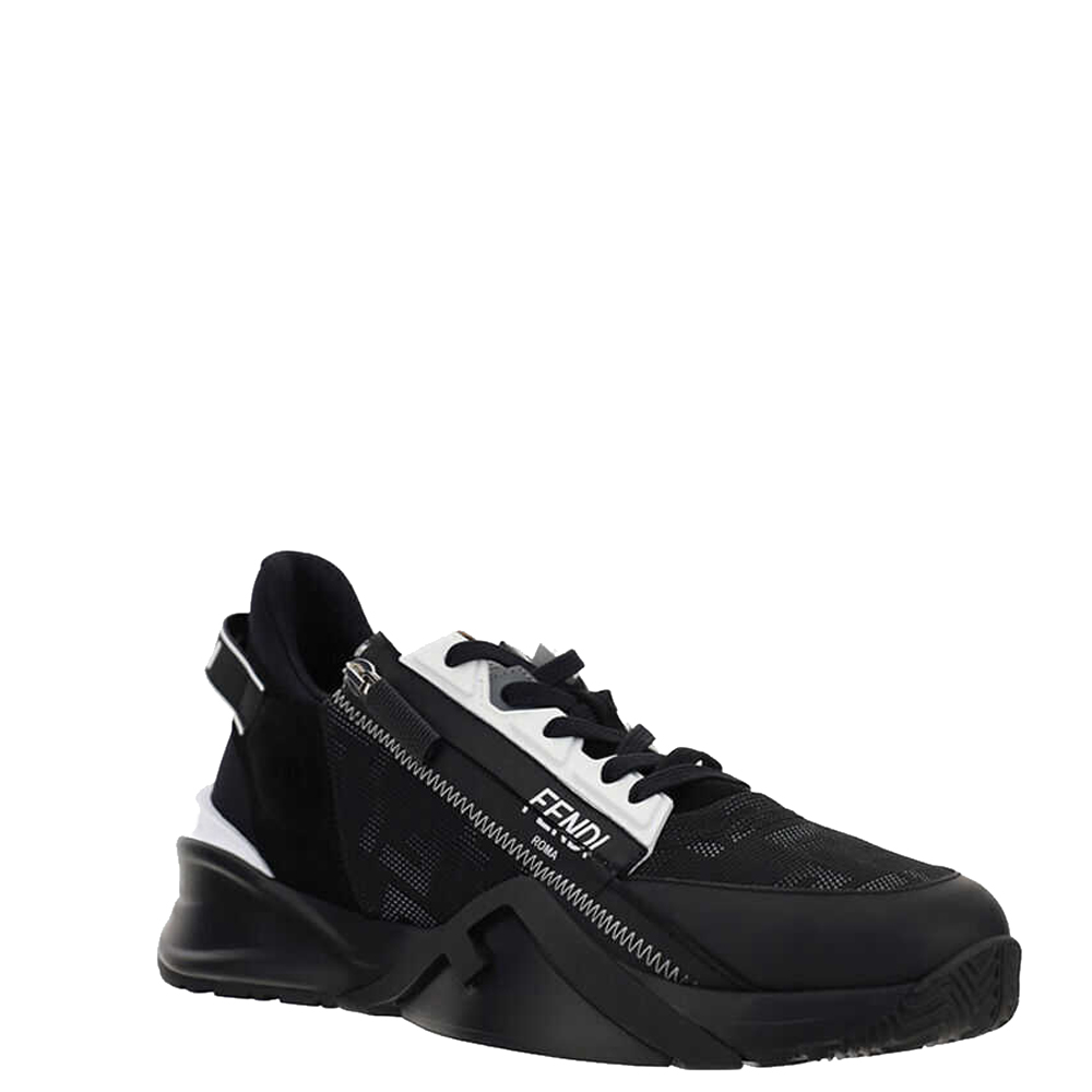 

Fendi Black FF Flow Sneakers Size EU