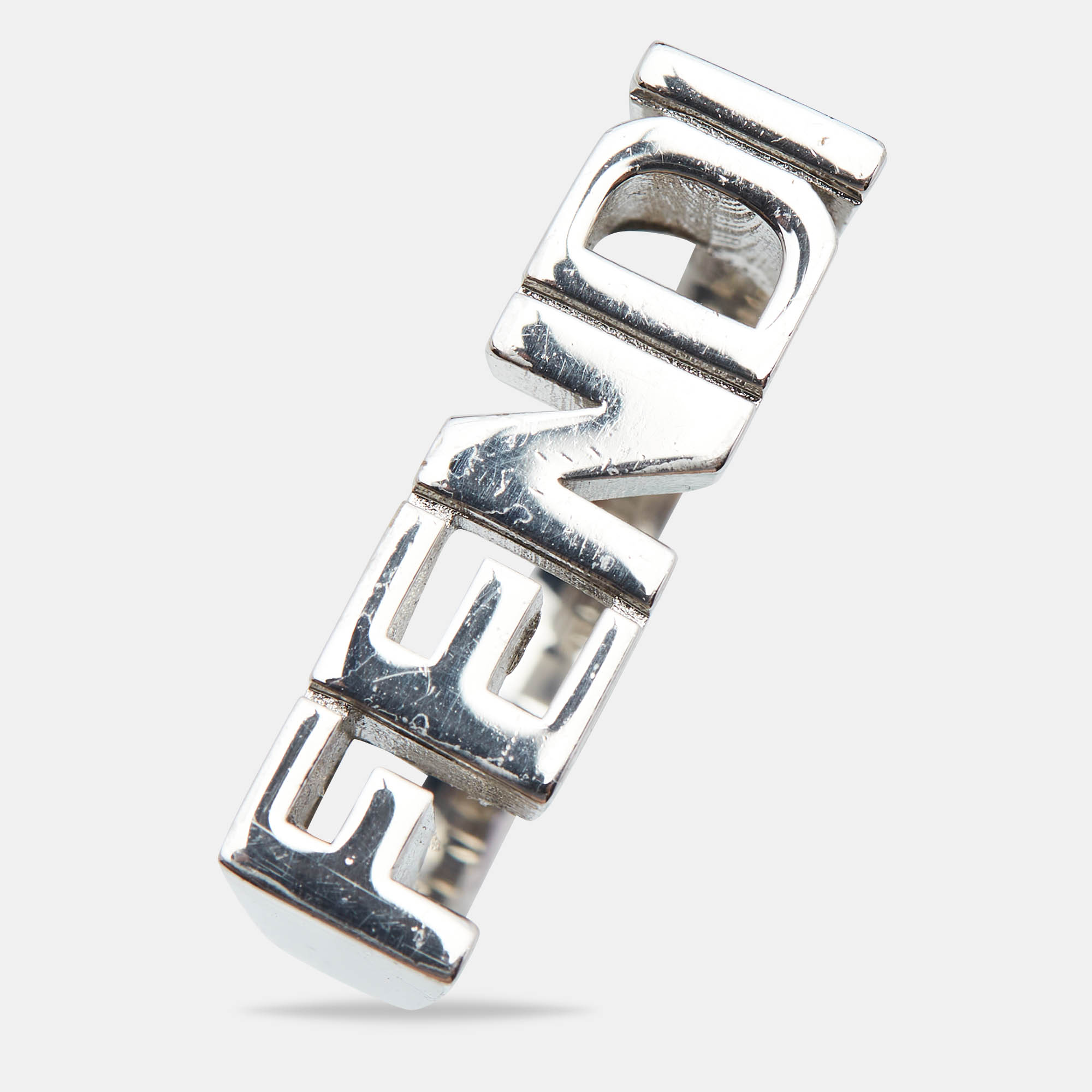 

Fendi Silver Tone Ring Size