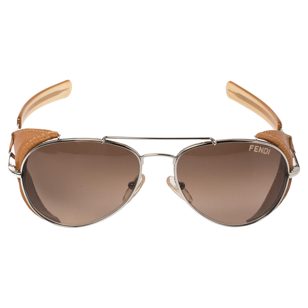 

Fendi Brown/Black Gradient FS5215L Aviator Sunglasses