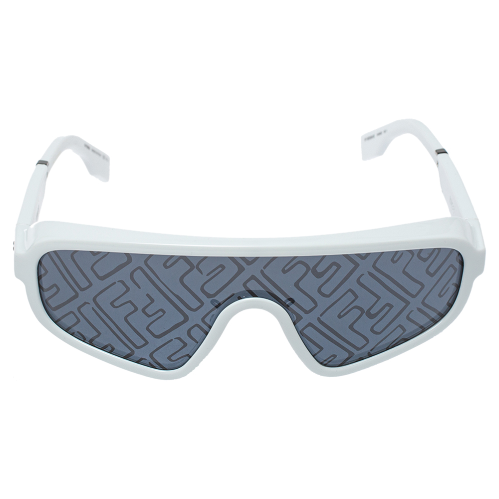 

Fendi x Joshua Vides White/ Grey FF M0084/S Botanical Shield Sunglasses