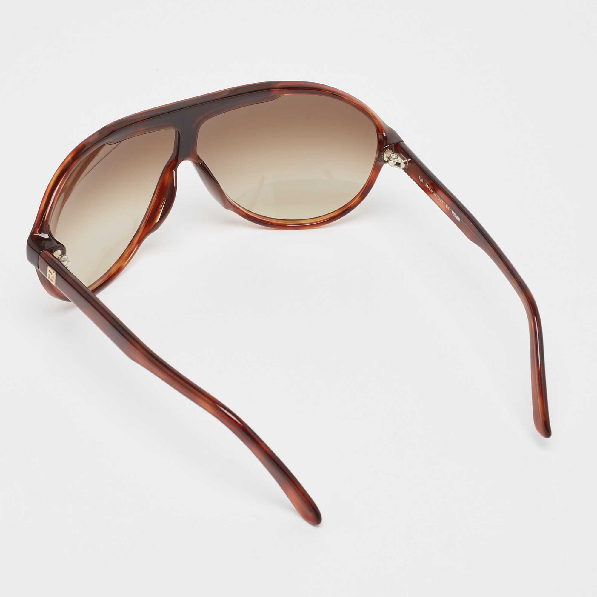 

Fendi Brown Gradient FS5018ML Aviator Sunglasses