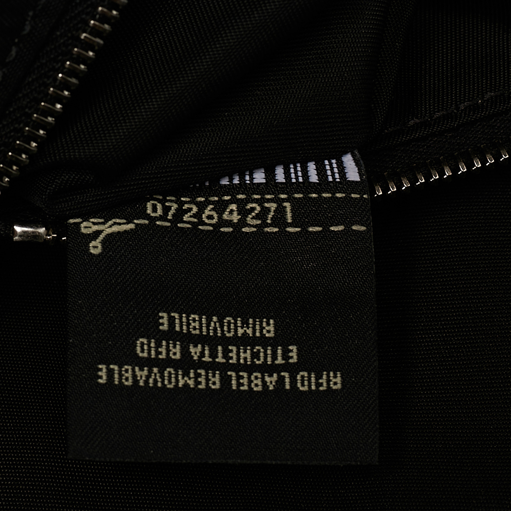Fendi Black Econyl Baguette Messenger Bag 