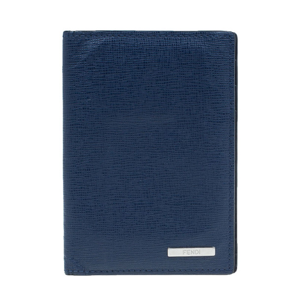 Fendi Vino and Palla Leather Compact Travel Wallet