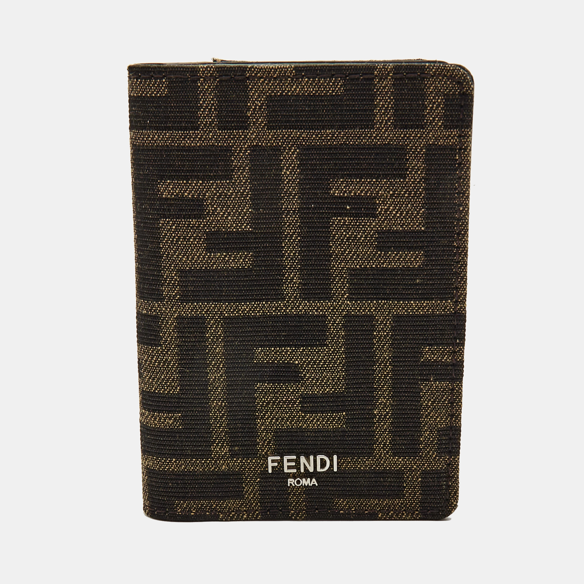 

Fendi Brown Zucca Canvas Bifold Card Case