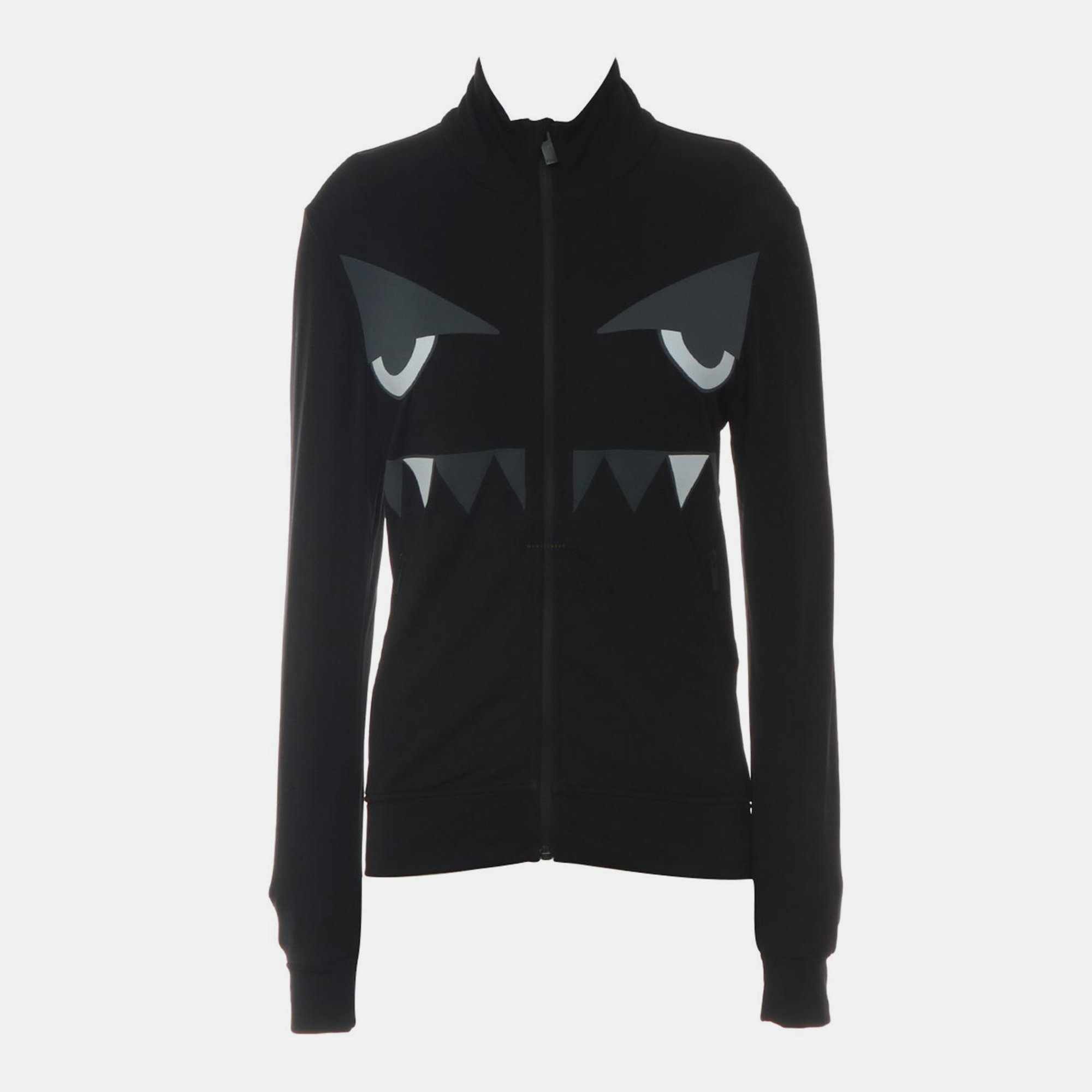 

Fendi Monster Zip-Up Jacket, Black