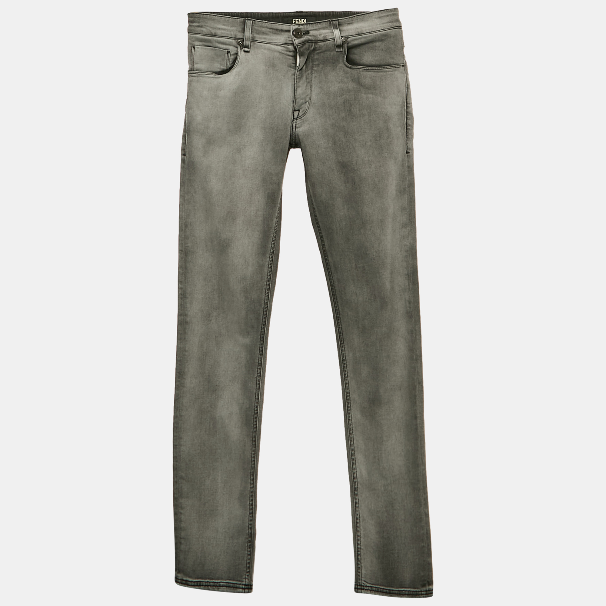 

Fendi Grey Washed Denim Slim Fit Jeans S/Waist 31"