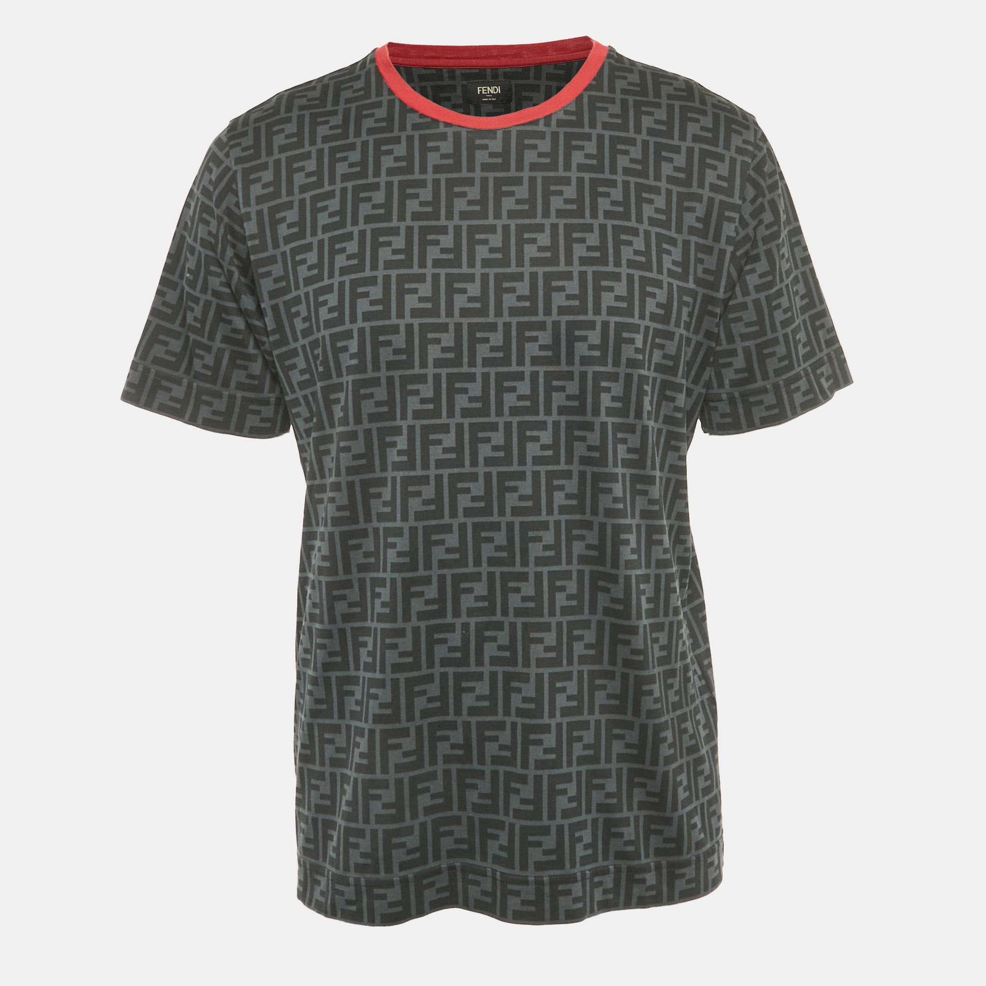 

Fendi Green FF Print Cotton T-Shirt M