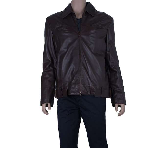 

Fendi Brown Leather Jacket