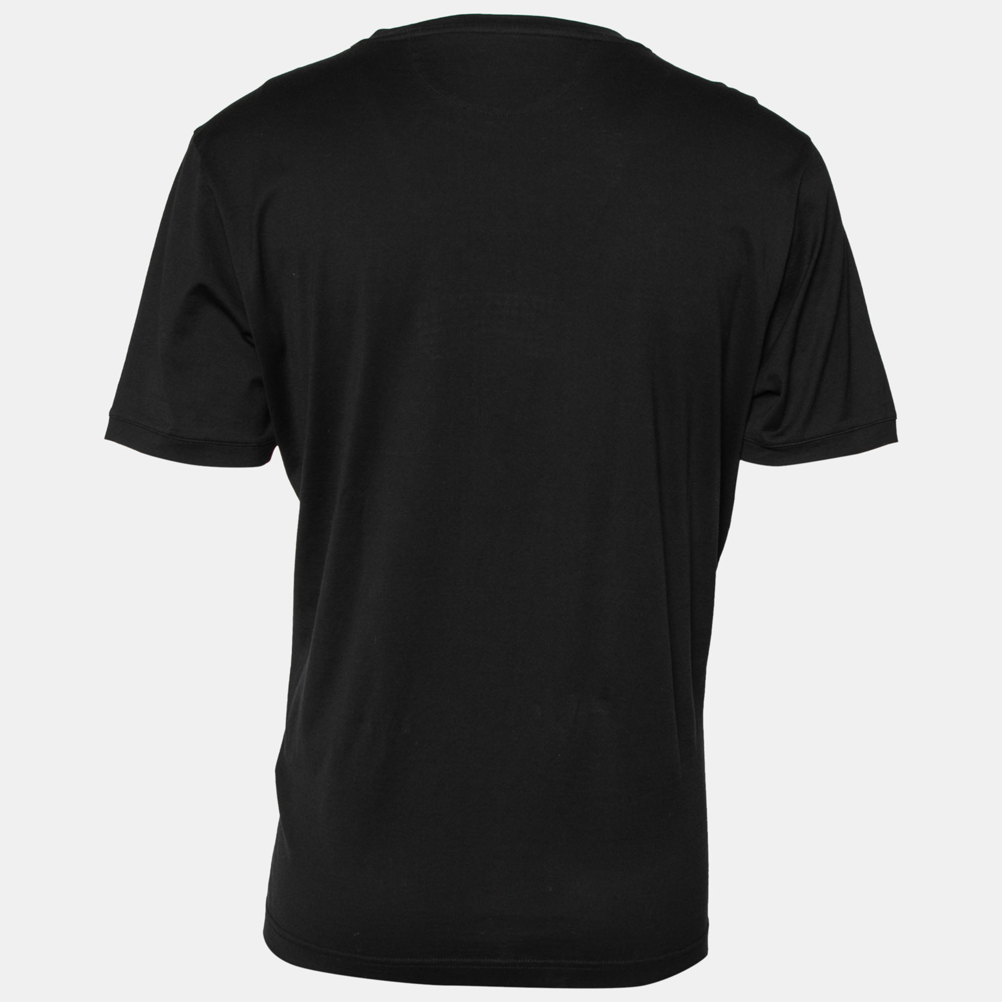 

Fendi Black Cotton Karl Loves Fendi Crew Neck T-Shirt