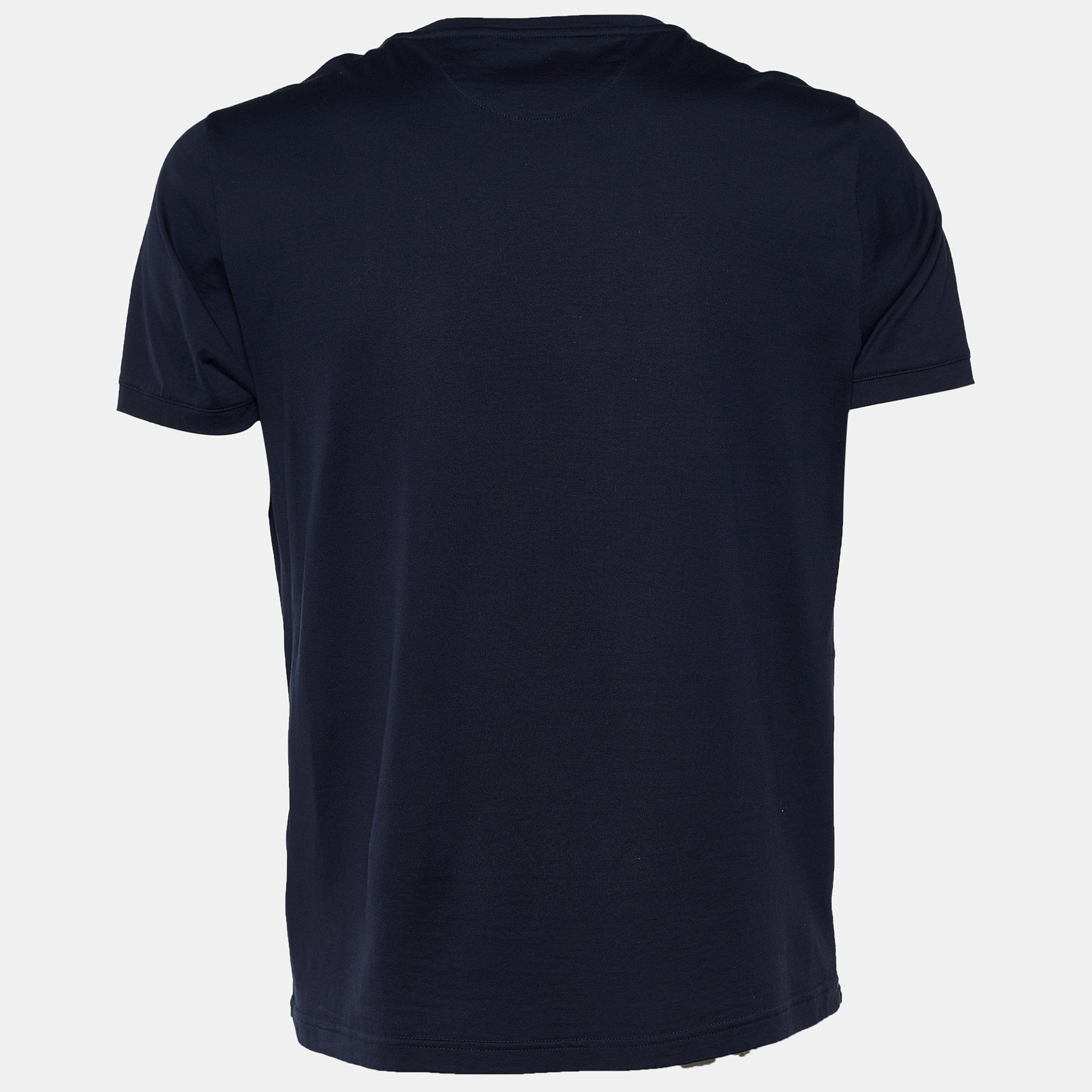 

Fendi Blue Cotton Face Print T-Shirt