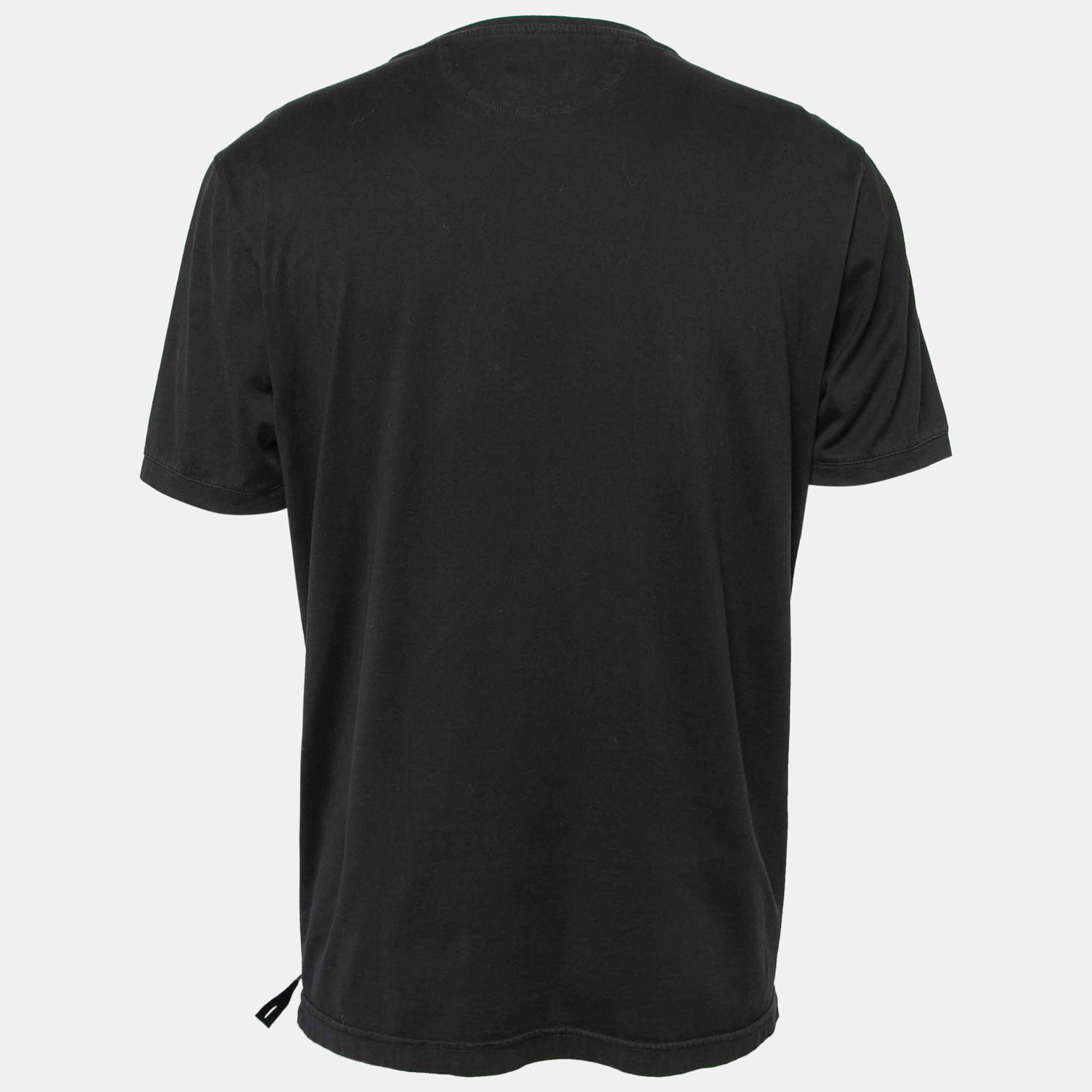 

Fendi Black Cotton Light Bulb Knit Crew Neck T-Shirt
