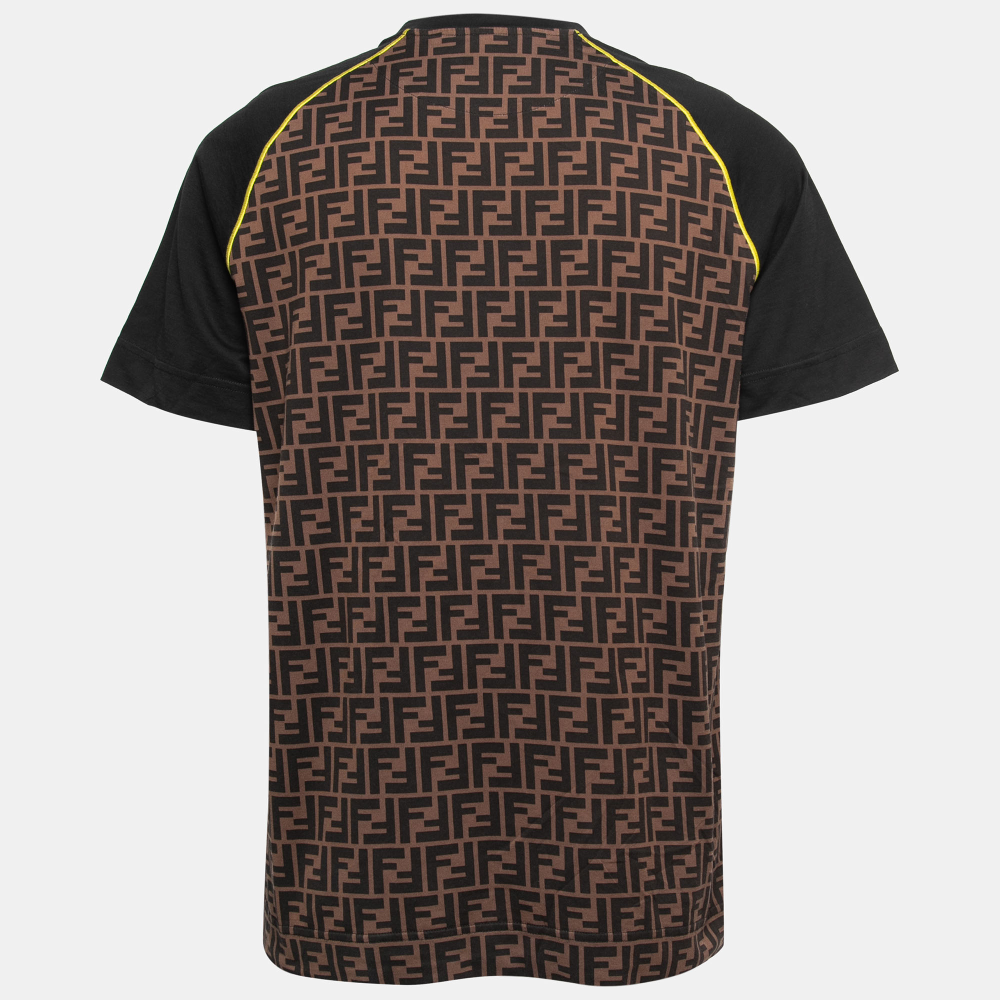 

Fendi Brown Cotton Logo Embroidered Short Sleeve T-Shirt