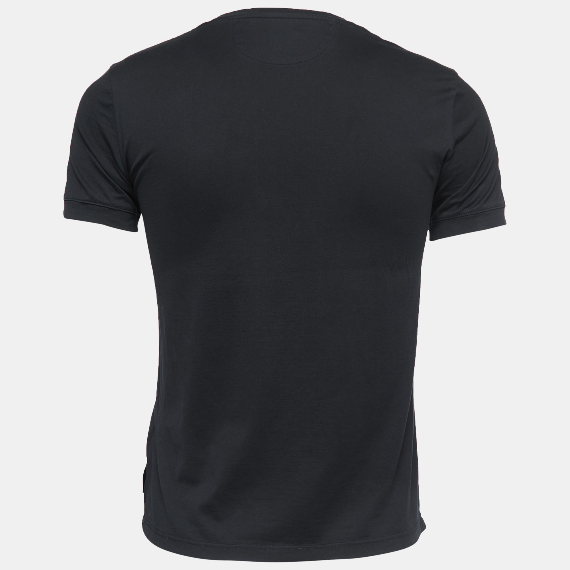 

Fendi Black Sequined Cotton Crew Neck Half Sleeve T-Shirt