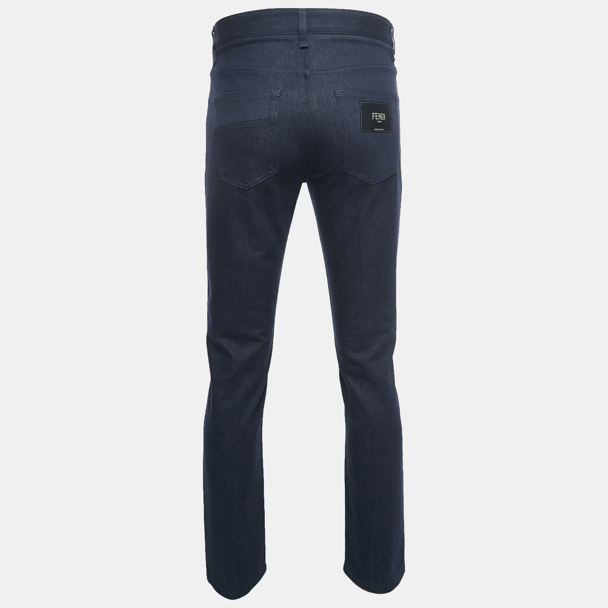 

Fendi Dark Blue Denim Regular Fit Jeans  Waist 31