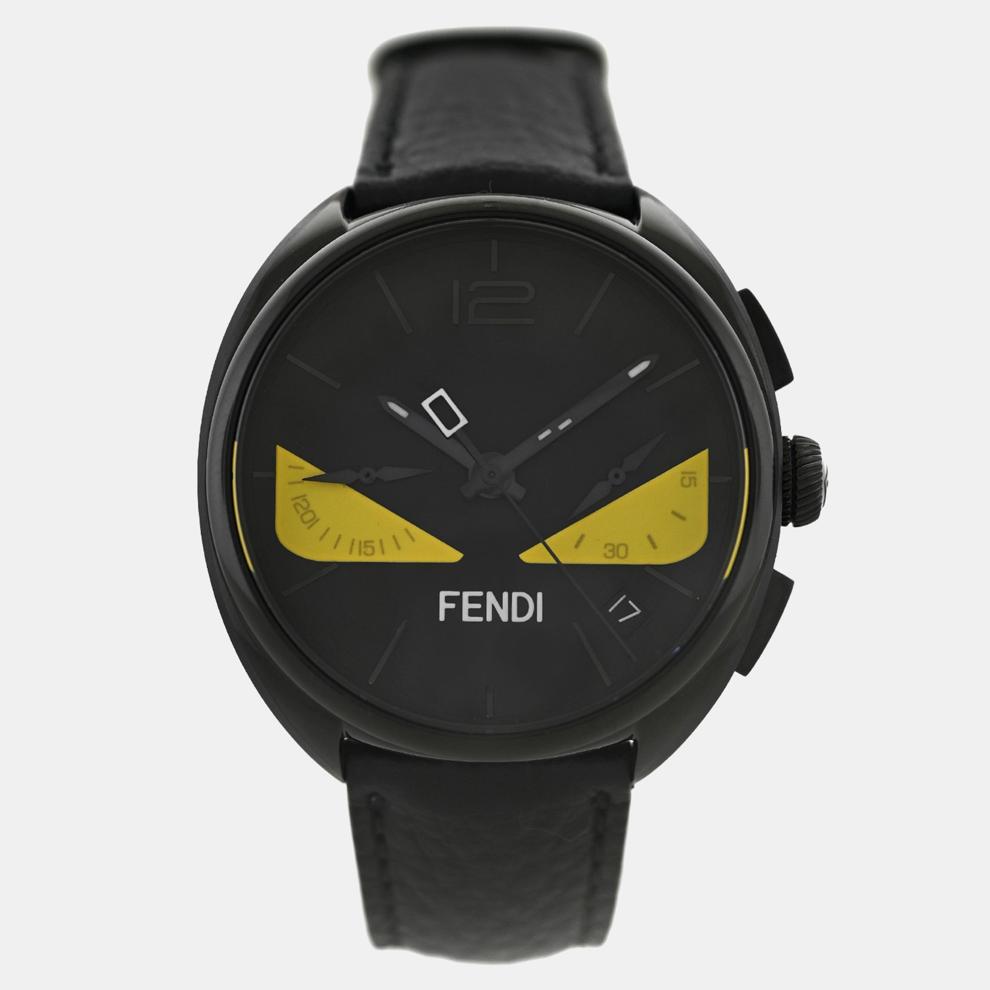 

Fendi Momento Bugs F214611611 Quartz Stainless Steel Men's Wristwatch 40 mm, Black