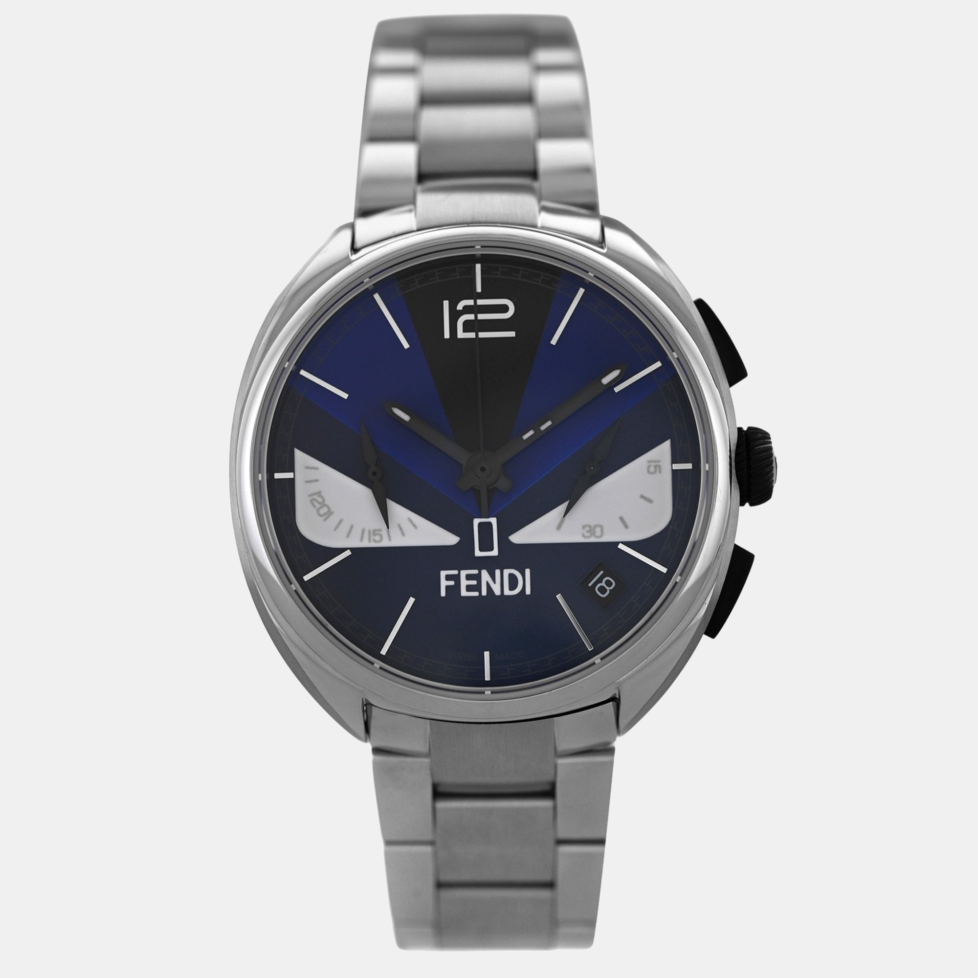 

Fendi Momento Bugs F215013500 Quartz Stainless Steel Men's Wristwatch 40 mm, Black