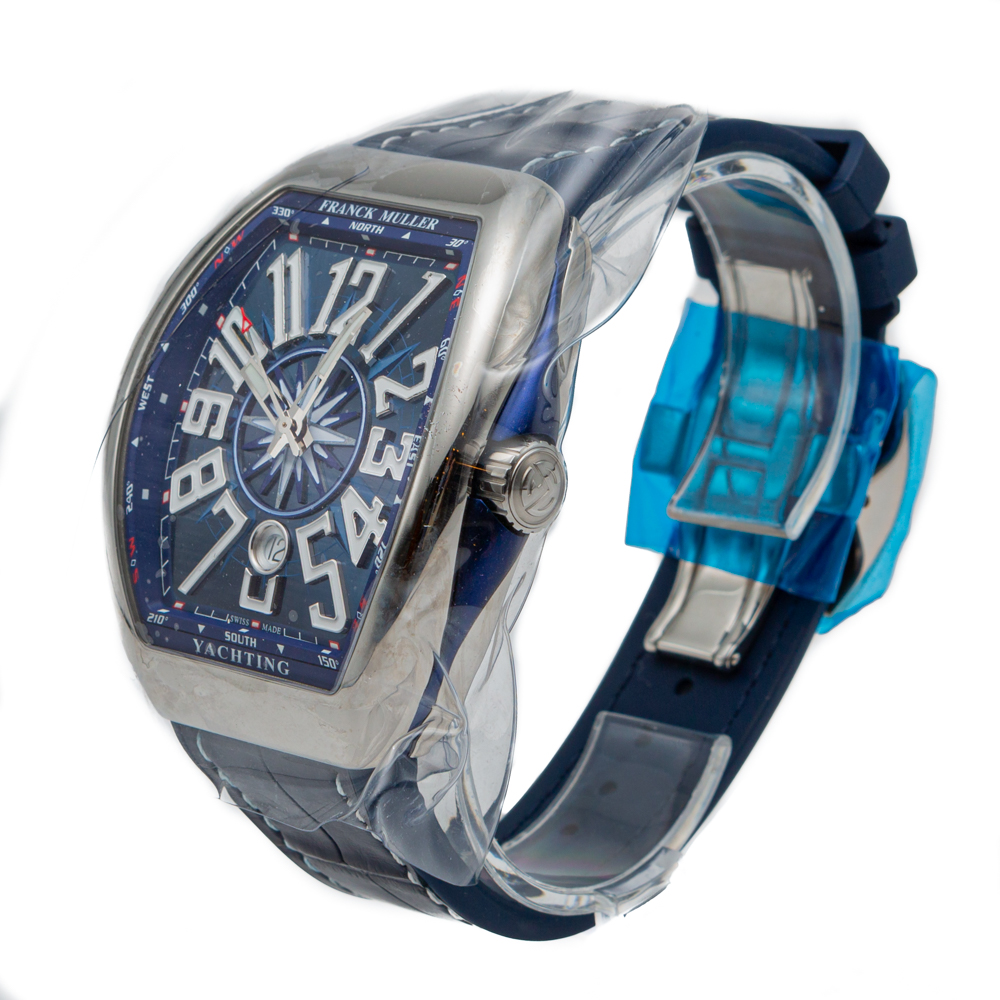 

Franck Muller Blue Vanguard Yachting Stainless Steel Men's Watch