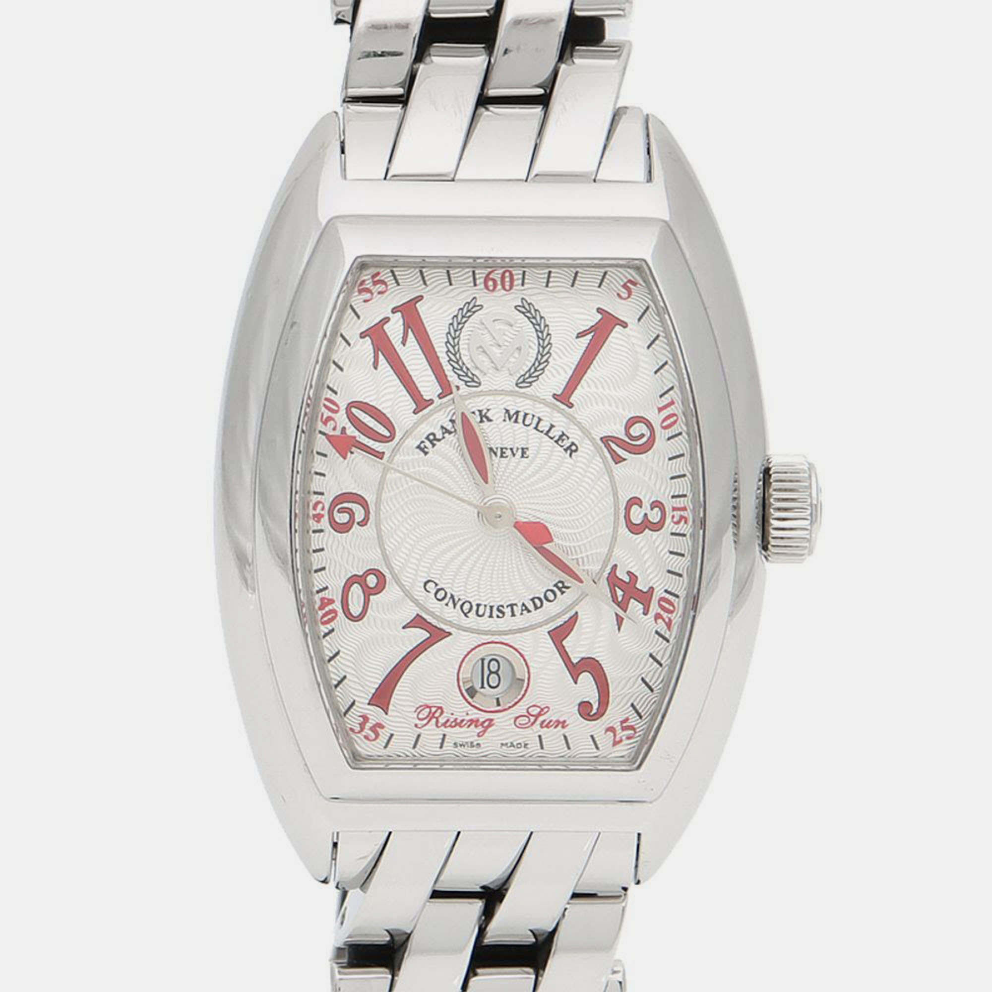 

Franck Muller Conquistador 8005HSC Automatic Stainless Steel Men's Wristwatch 35 mm, White