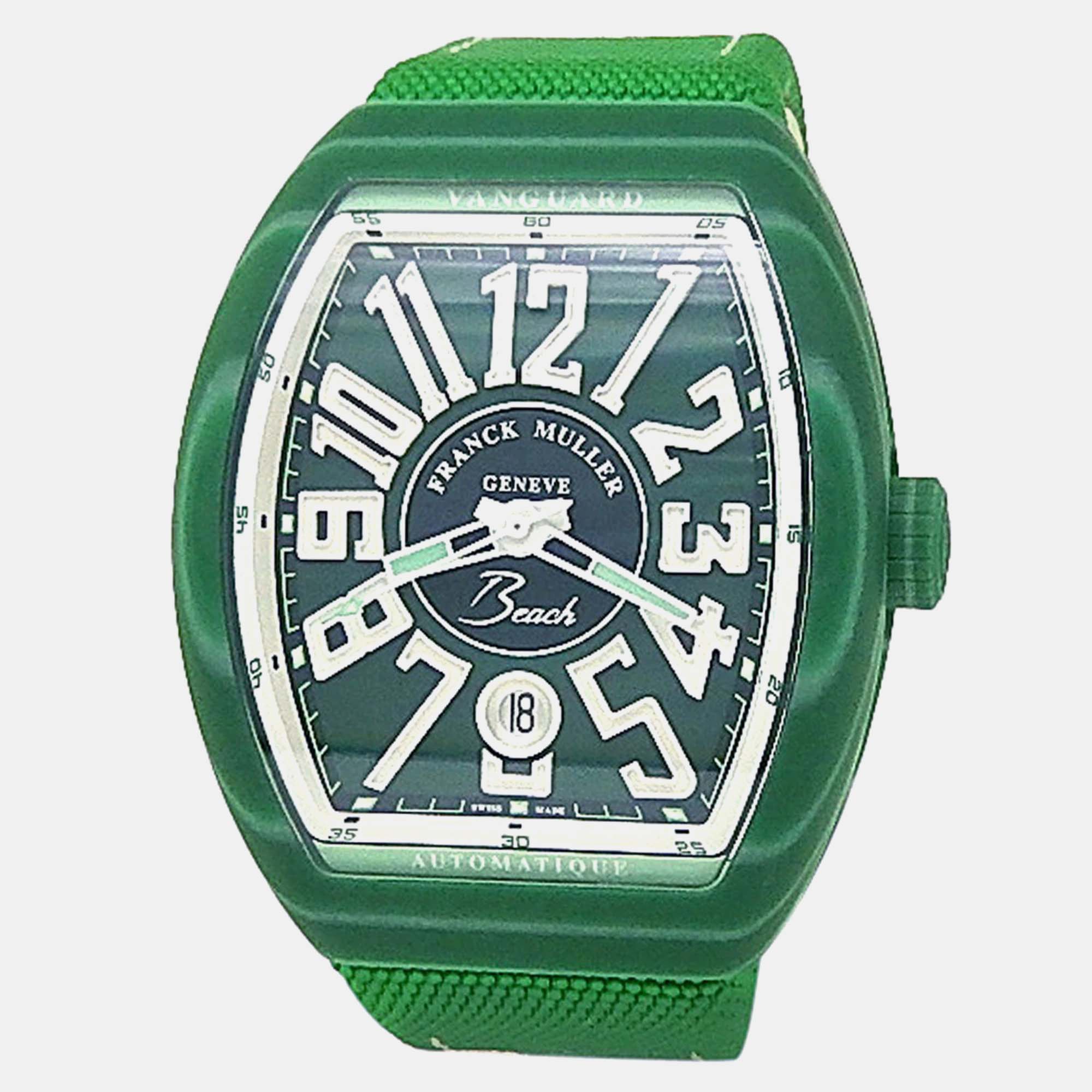 

Franck Muller Vanguard Beach V 41 SC DT Automatic Green Dial Composite Men's Wristwatch
