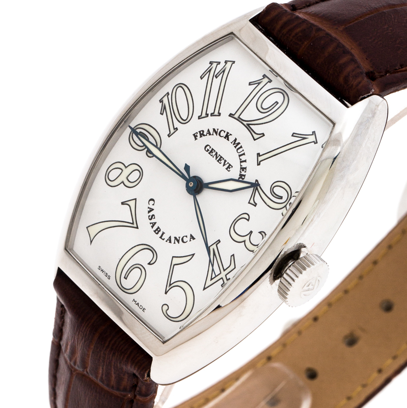 

Franck Muller White Stainless Steel Casablanca, Brown