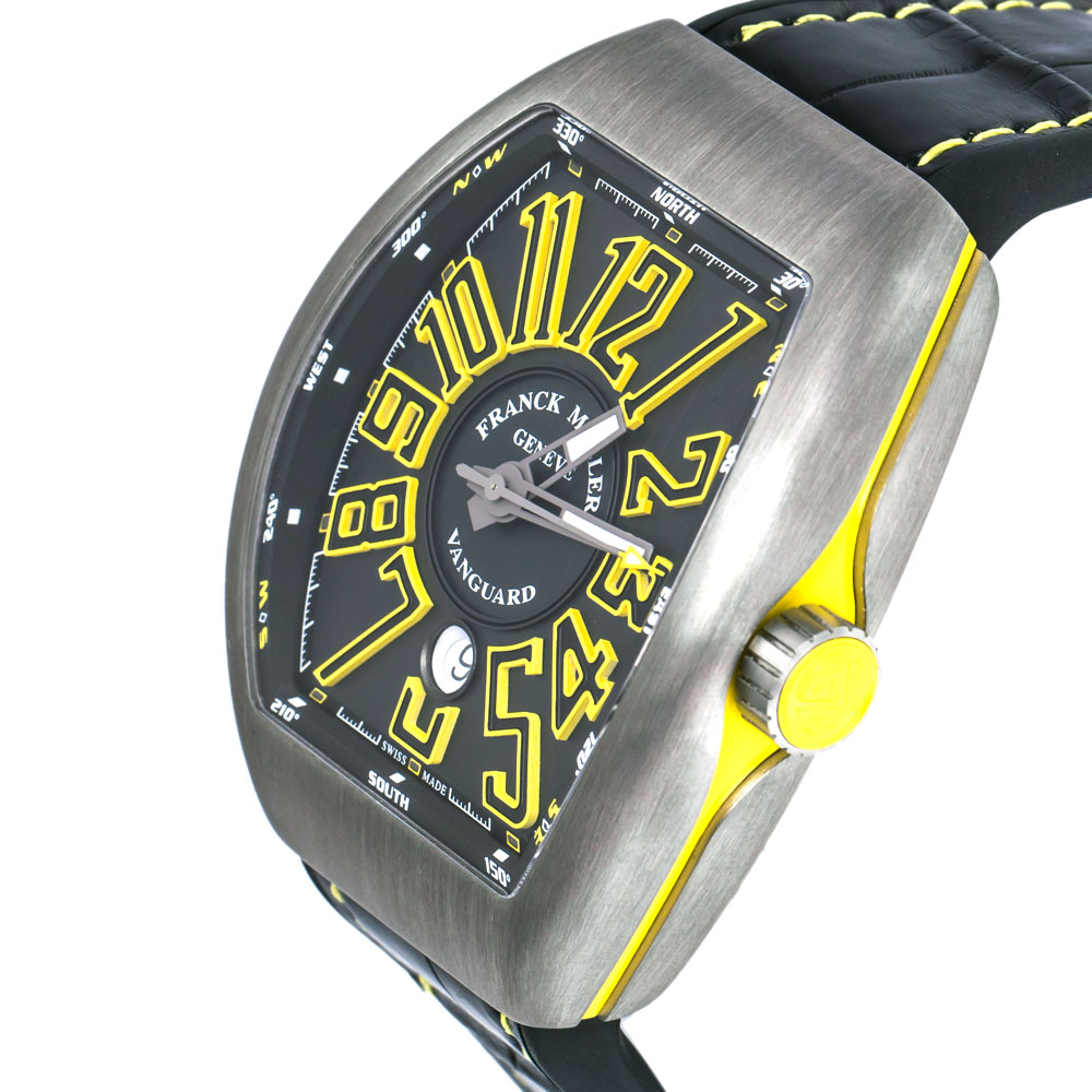 

Franck Muller Black Titanium Vanguard V 45 SC DT TT BR JA Men's Wristwatch 44 mm