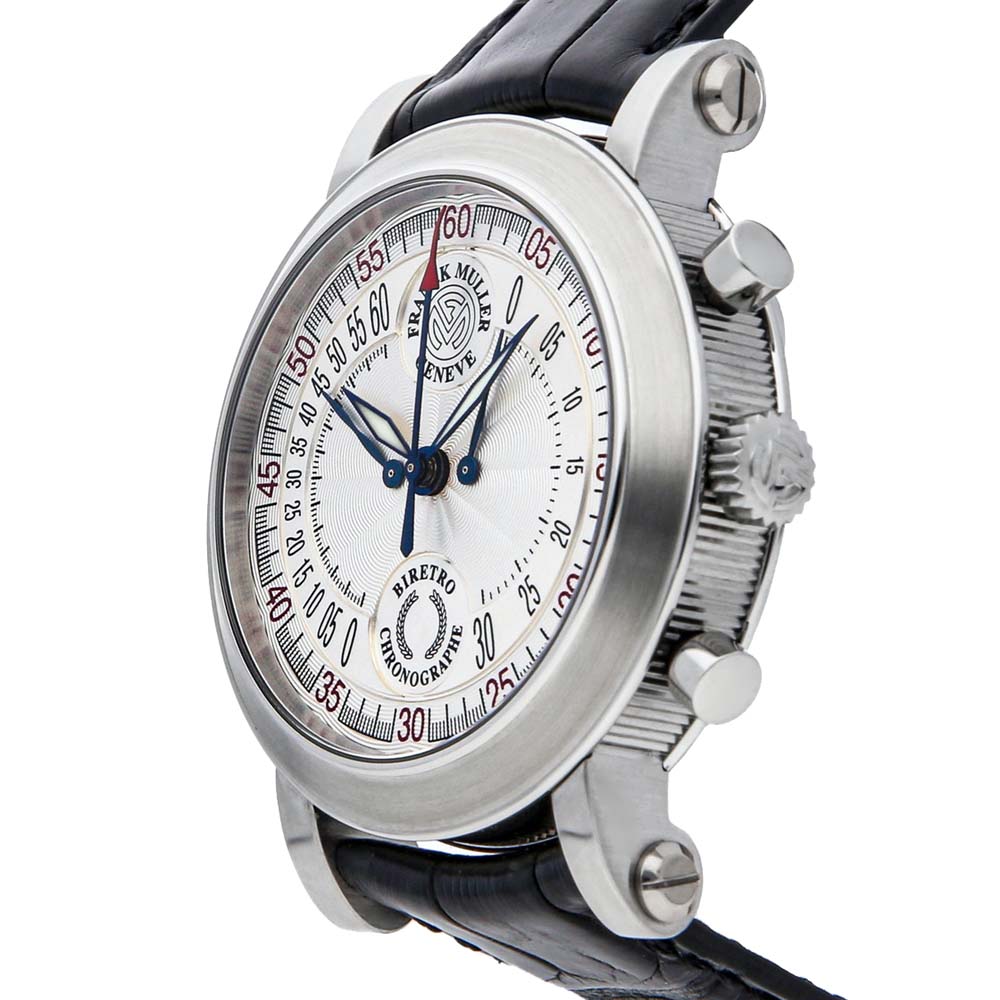 

Franck Muller Silver Stainless Steel Bi-Retrograde Chronograph 7000CCBACW Men's Wristwatch 40 MM